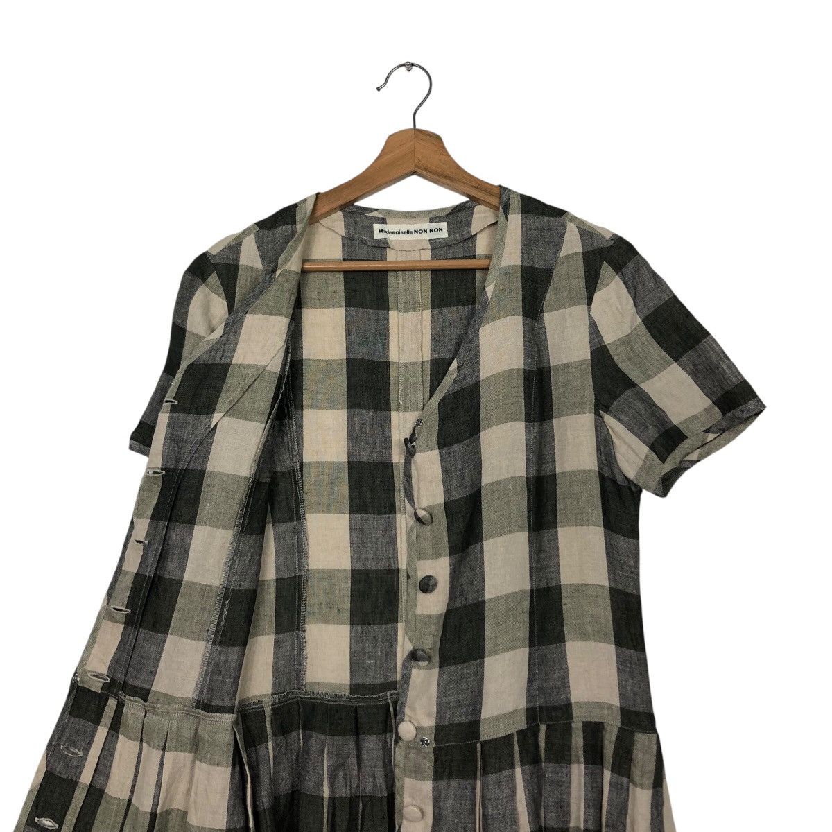 Issey Miyake 📌Vintage Gowns Mademoiselle Non Non Tartan Design Size M / US 6-8 / IT 42-44 - 18 Thumbnail