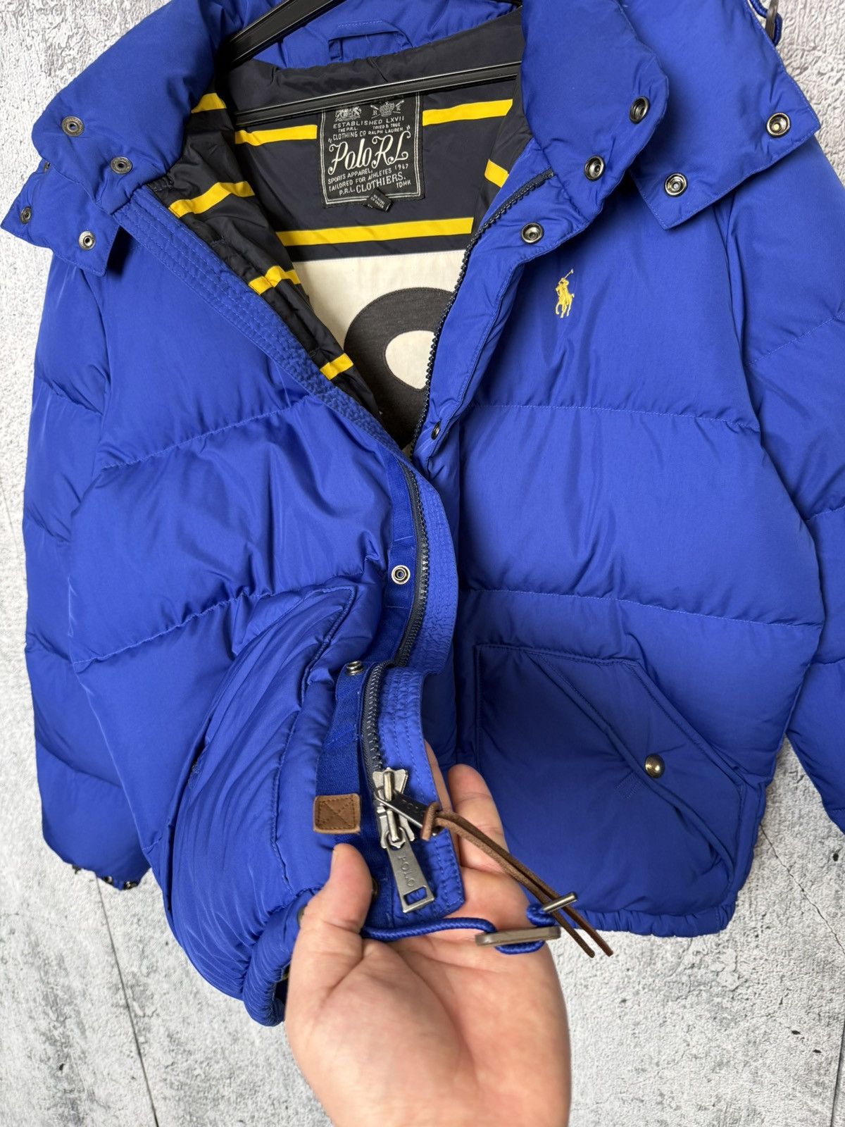 Polo Ralph Lauren Polo Ralph Lauren Men's Royal Blue Puffer Down Hooded Jacket Size US M / EU 48-50 / 2 - 13 Thumbnail