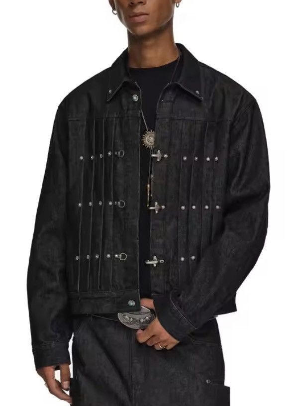 Japanese Brand Airplane Buckle Denim Jacket Size US M / EU 48-50 / 2 - 6 Thumbnail