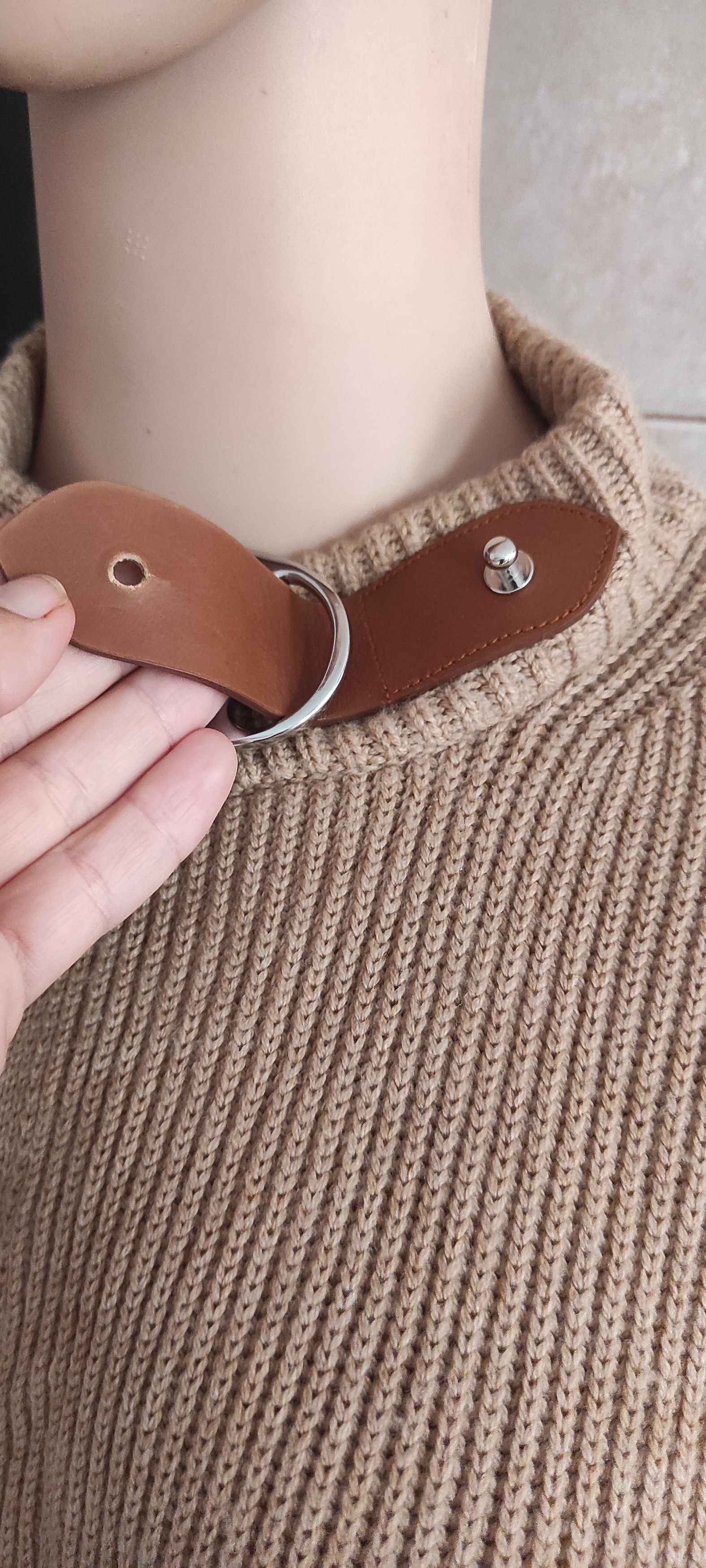 Polo Ralph Lauren Polo Ralph Lauren Wool Knit Cape Cardigan Leather Buckle Size M / US 6-8 / IT 42-44 - 6 Thumbnail