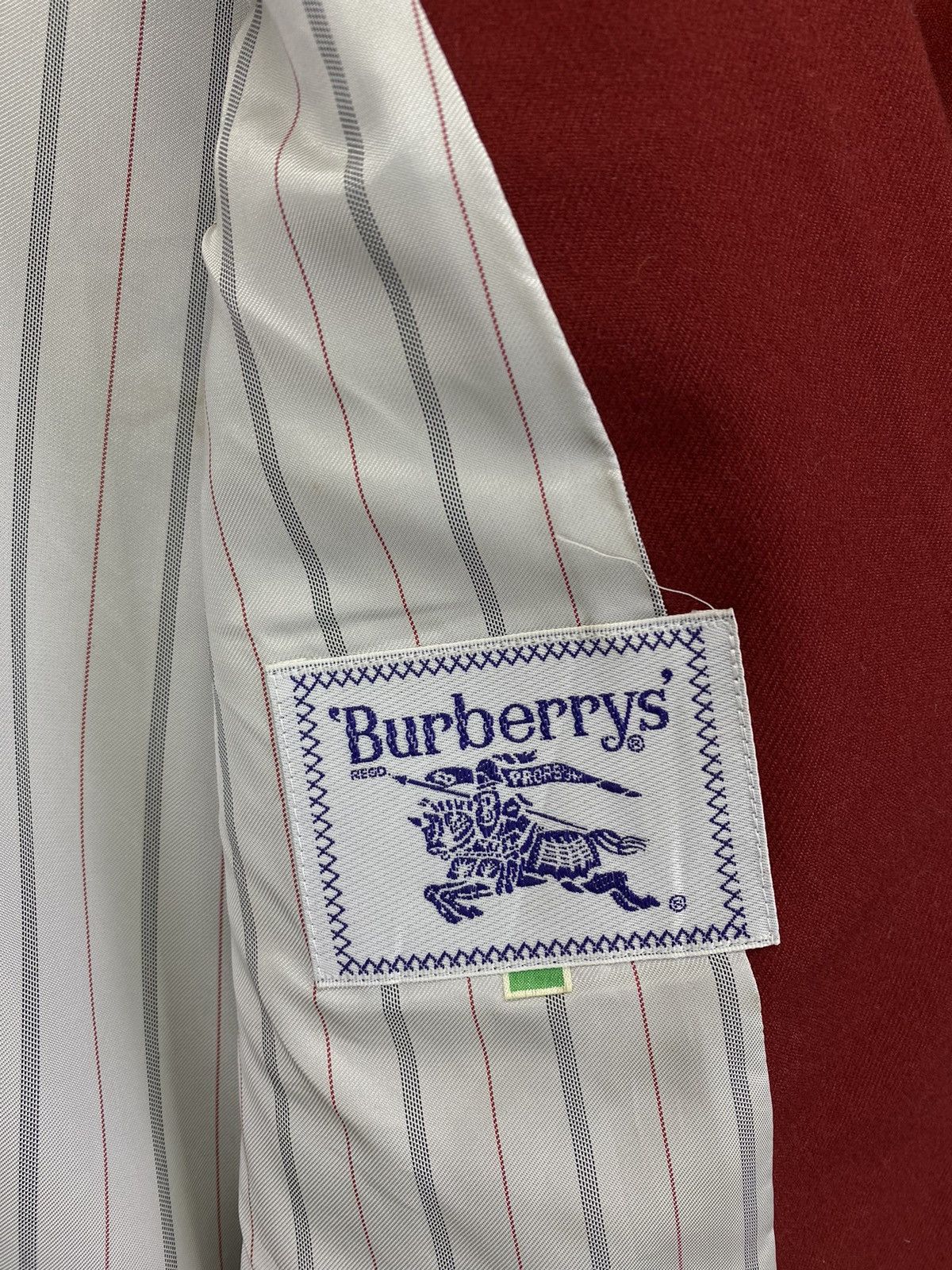 Burberry Vintage Burberry Rare Red Wool Blazer Coat Jacket Size US M / EU 48-50 / 2 - 6 Thumbnail