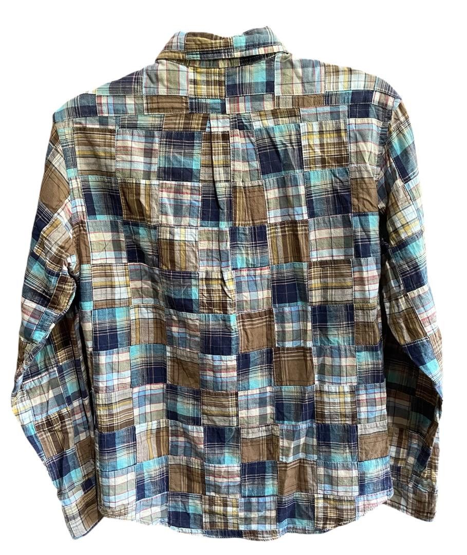 Japanese Brand DUBBLE WORKS BY WAREHOUSE CO. PATCHWORK SHIRT Size US M / EU 48-50 / 2 - 2 Thumbnail