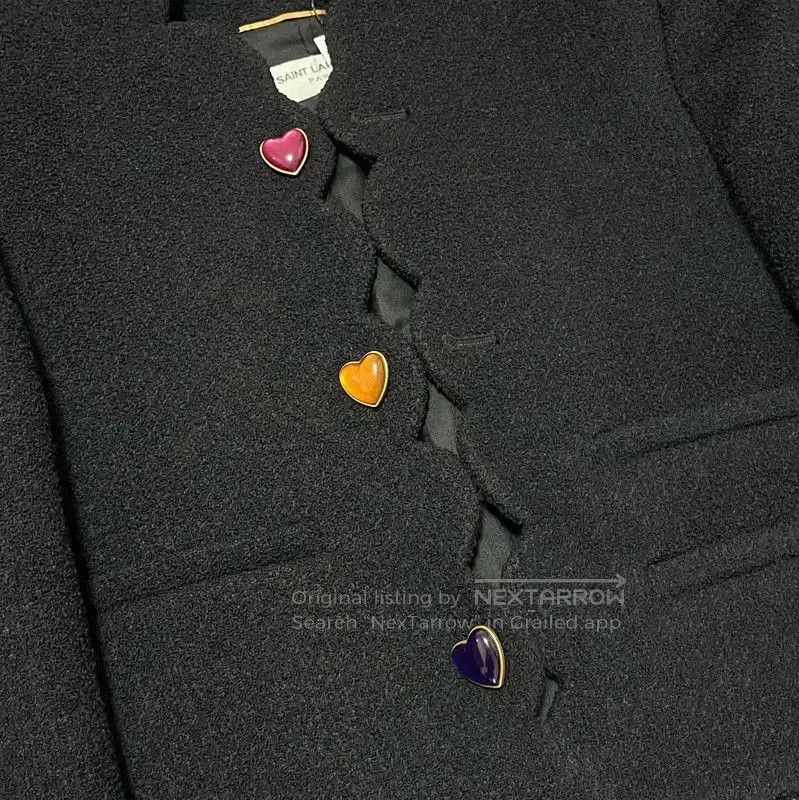 Other YSL Black Wool Women's Jacket for Spring and Autumn . Size M / US 6-8 / IT 42-44 - 6 Thumbnail