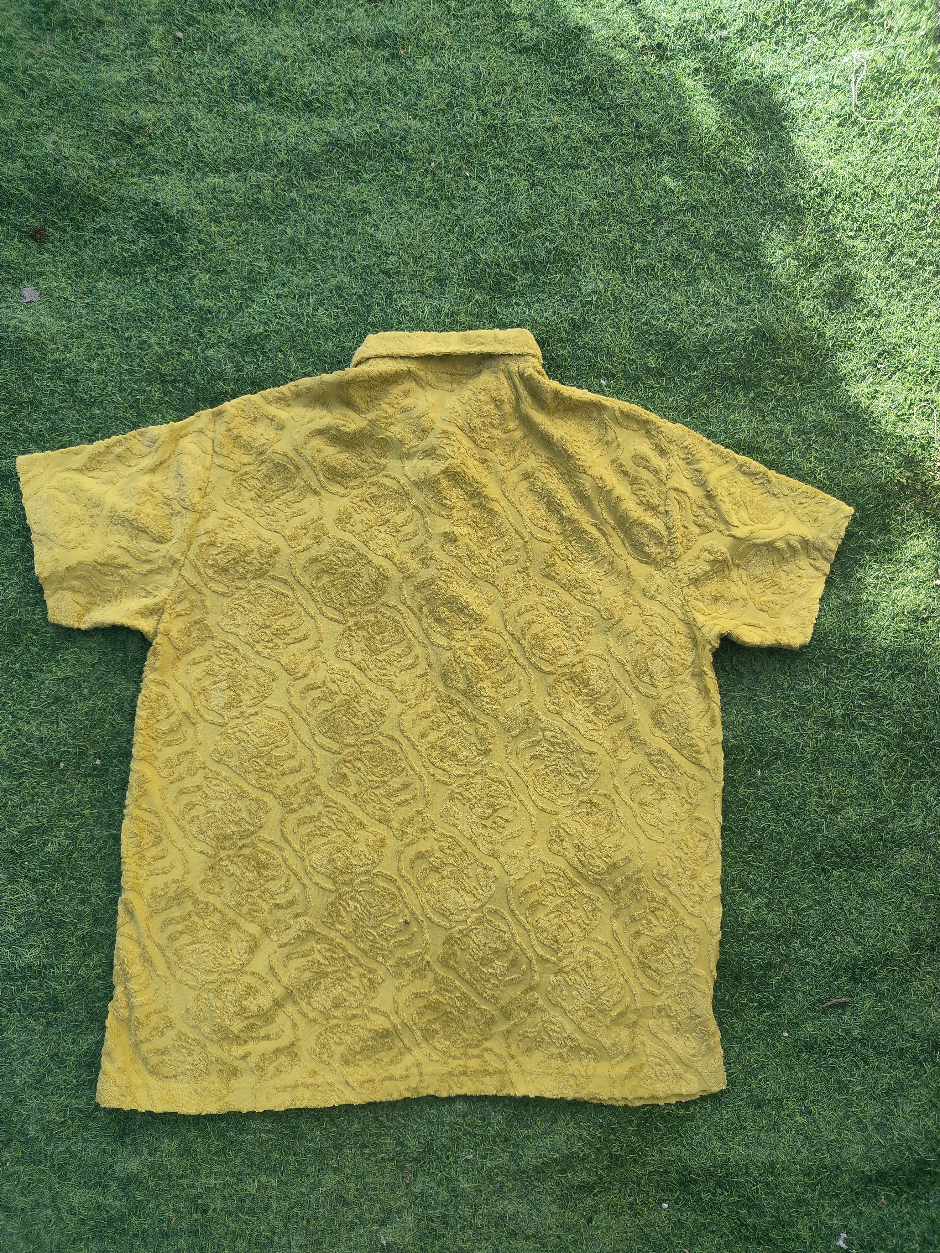 Japanese Brand HANSHIN TIGER FULL TIGER CONDUROY STYLE POLO SHIRT Size US XXL / EU 58 / 5 - 9 Thumbnail