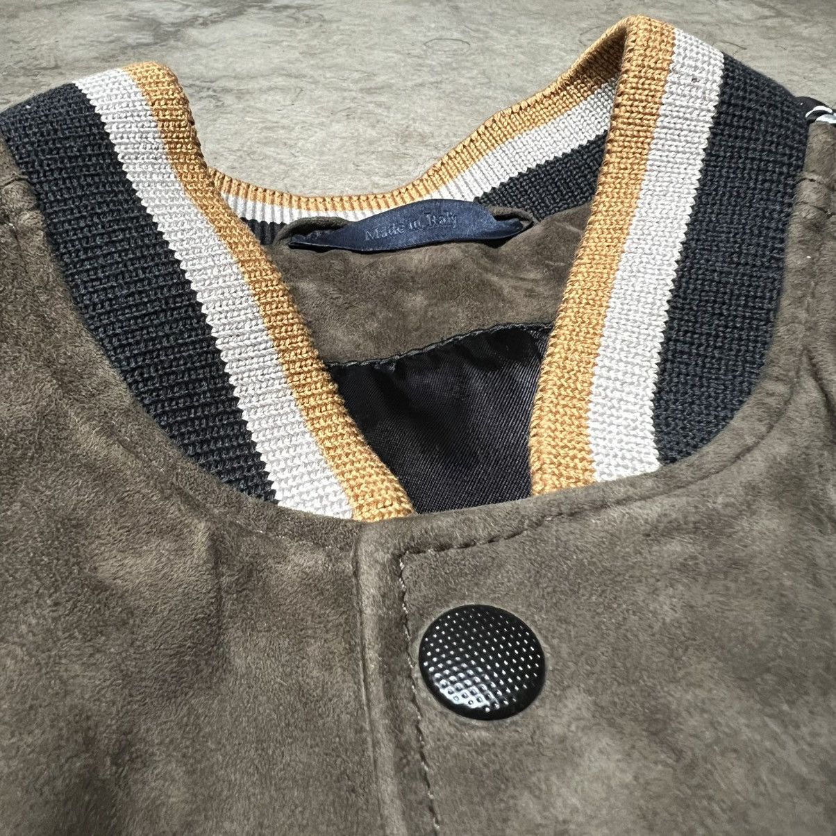 Designer × Lanvin Jeanne Lanvin Women’s Designer Lamb Leather Bomber Jacket Size L / US 10 / IT 46 - 4 Thumbnail