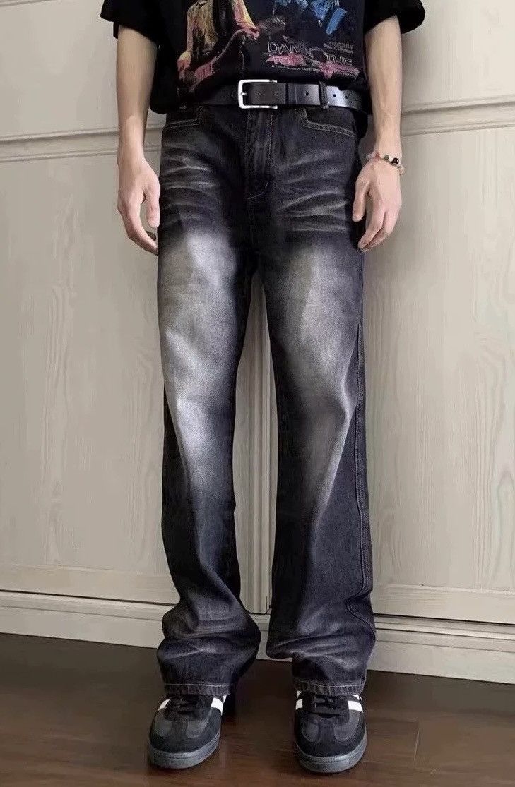 Japanese Brand × Vintage Outdoor retro fashion faded yuppie flared jeans pants Size US 33 - 6 Thumbnail