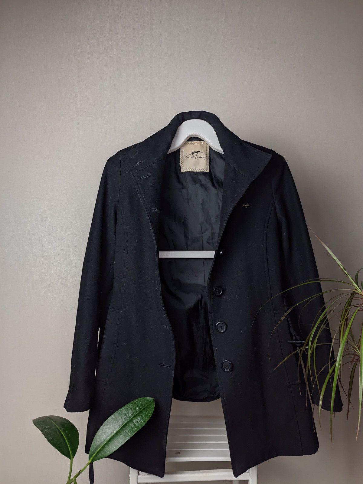 Burberry × Japanese Brand Thomas Burberry wmns vintage merino wool coat jacket Size S / US 4 / IT 40 - 3 Thumbnail