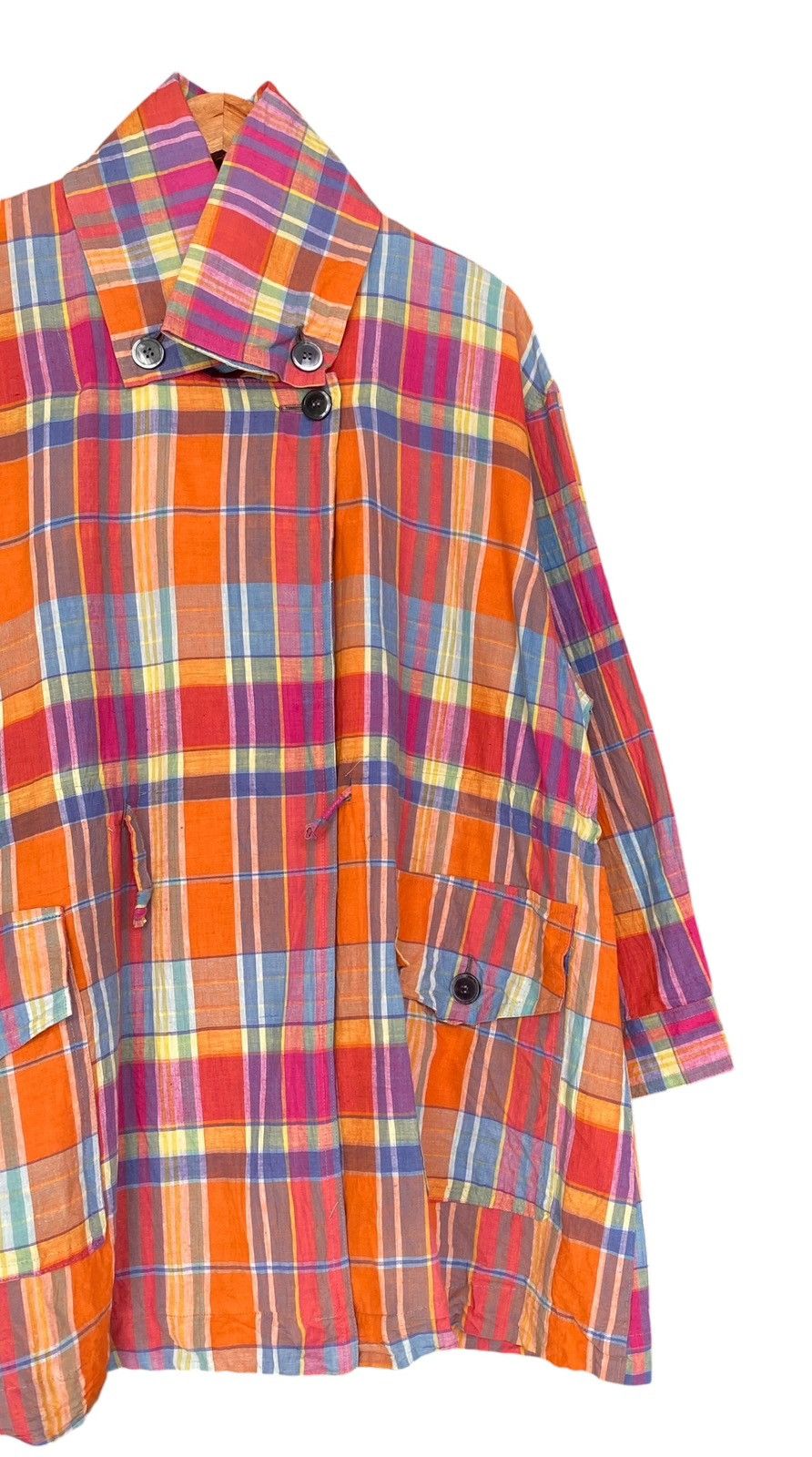 Japanese Brand Rare FIFTH STREET indies Madras Cardigan Size US XXL / EU 58 / 5 - 3 Thumbnail