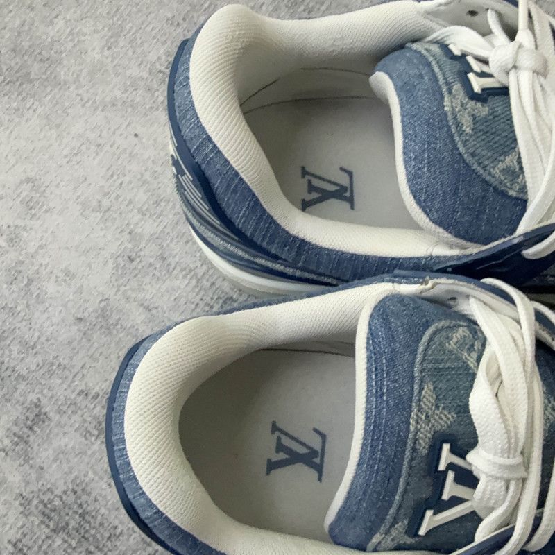 Louis Vuitton Louis Vuitton Denim Trainer Low-Top Fashion Sneakers -2508 Size US 8 / EU 41 - 6 Thumbnail