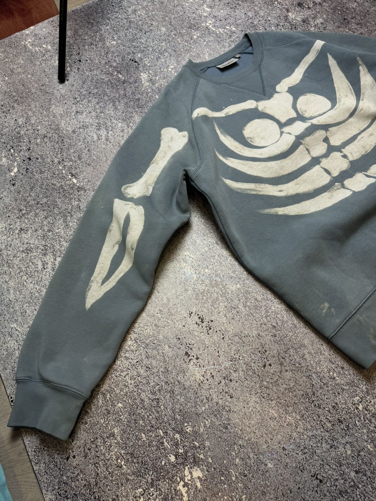 Carhartt CRAZY CUSTOM SKELETON CARHARTT CHASE SWEAT SWEATSHIRT Size US L / EU 52-54 / 3 - 8 Thumbnail
