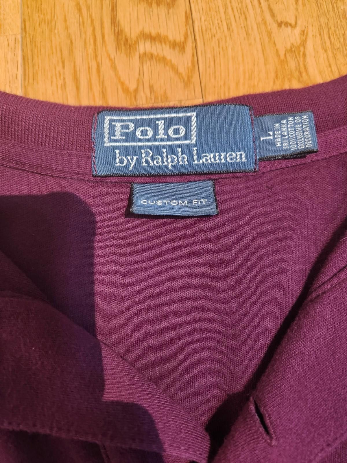 Polo Ralph Lauren Polo Ralph Lauren Slim Fit Short Sleeve Polo Maroon Men's L Size US L / EU 52-54 / 3 - 2 Thumbnail