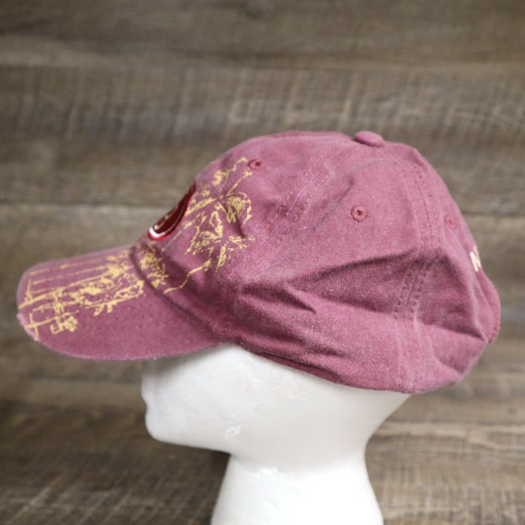 Vintage Myrtle Beach Baseball Cap Hat Red Adjustable Adult Unisex Adults Cotton Ocean Nautical South Carolina Beach 90s Fan Favorite Beach Hats Mens Size ONE SIZE - 3 Thumbnail