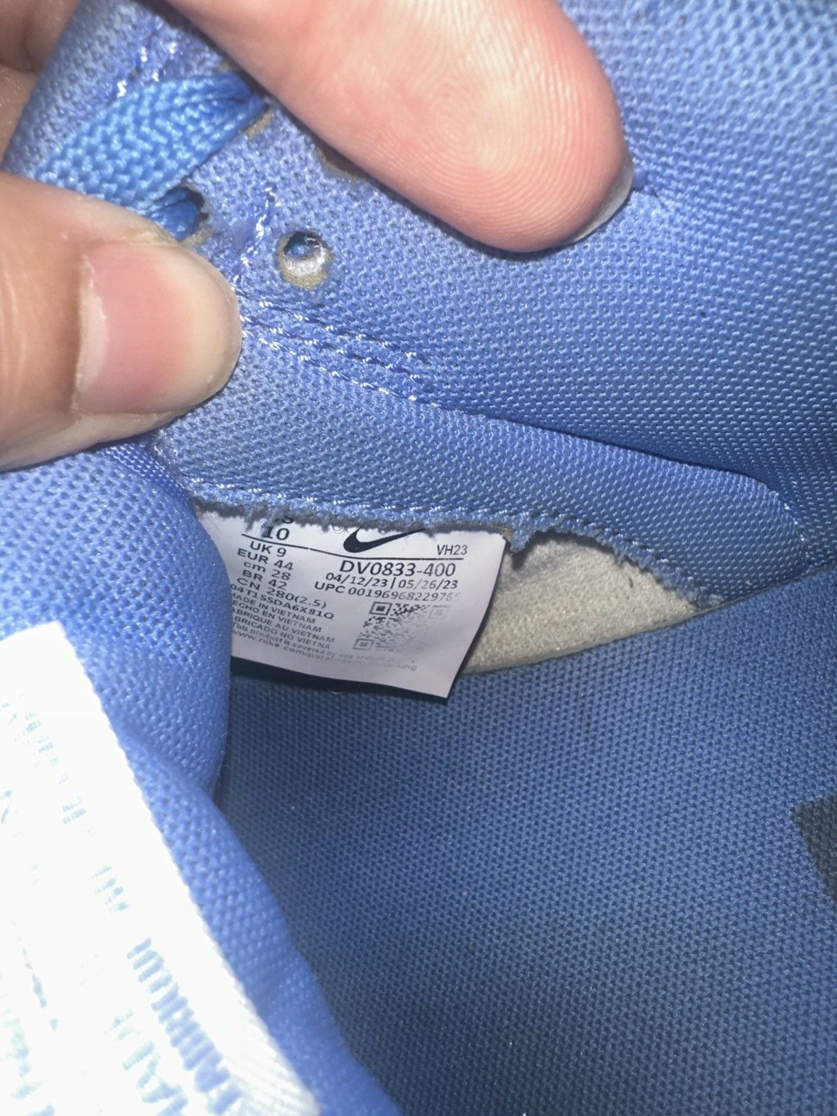 Nike Nike x Dunk low University Blue Size US 10 / EU 43 - 7 Thumbnail