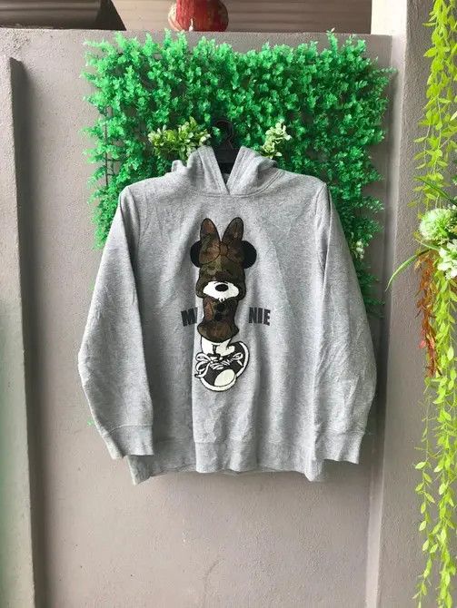 Vintage Mickey Mouse Grey Hoodie Size US L / EU 52-54 / 3 - 3 Thumbnail
