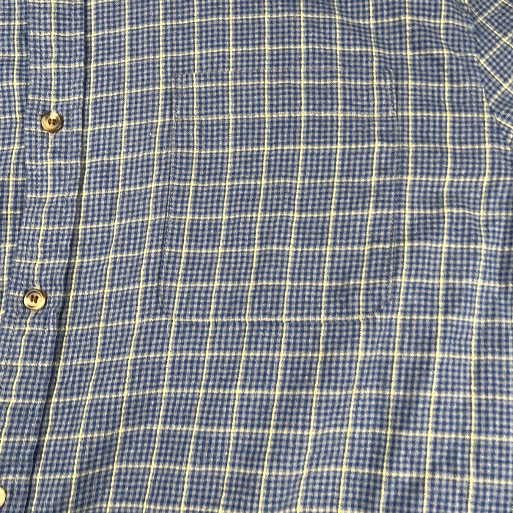 Banana Republic Banana Republic Untucked Fit Shirt 2XL Navy Blue Check Button Up Long Sleeve Men Size US XXL / EU 58 / 5 - 3 Thumbnail