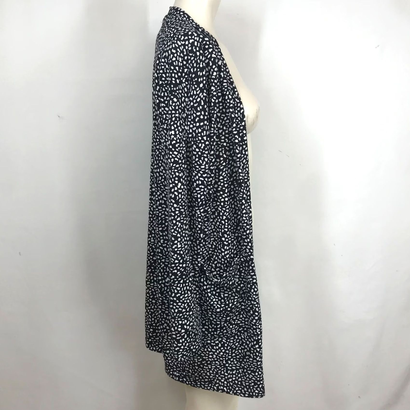 Sanctuary SANCTUARY BLACK/WHITE Long Sleeve Open Front Cardigan Sweater Womens XS Size XS / US 0-2 / IT 36-38 - 5 Thumbnail