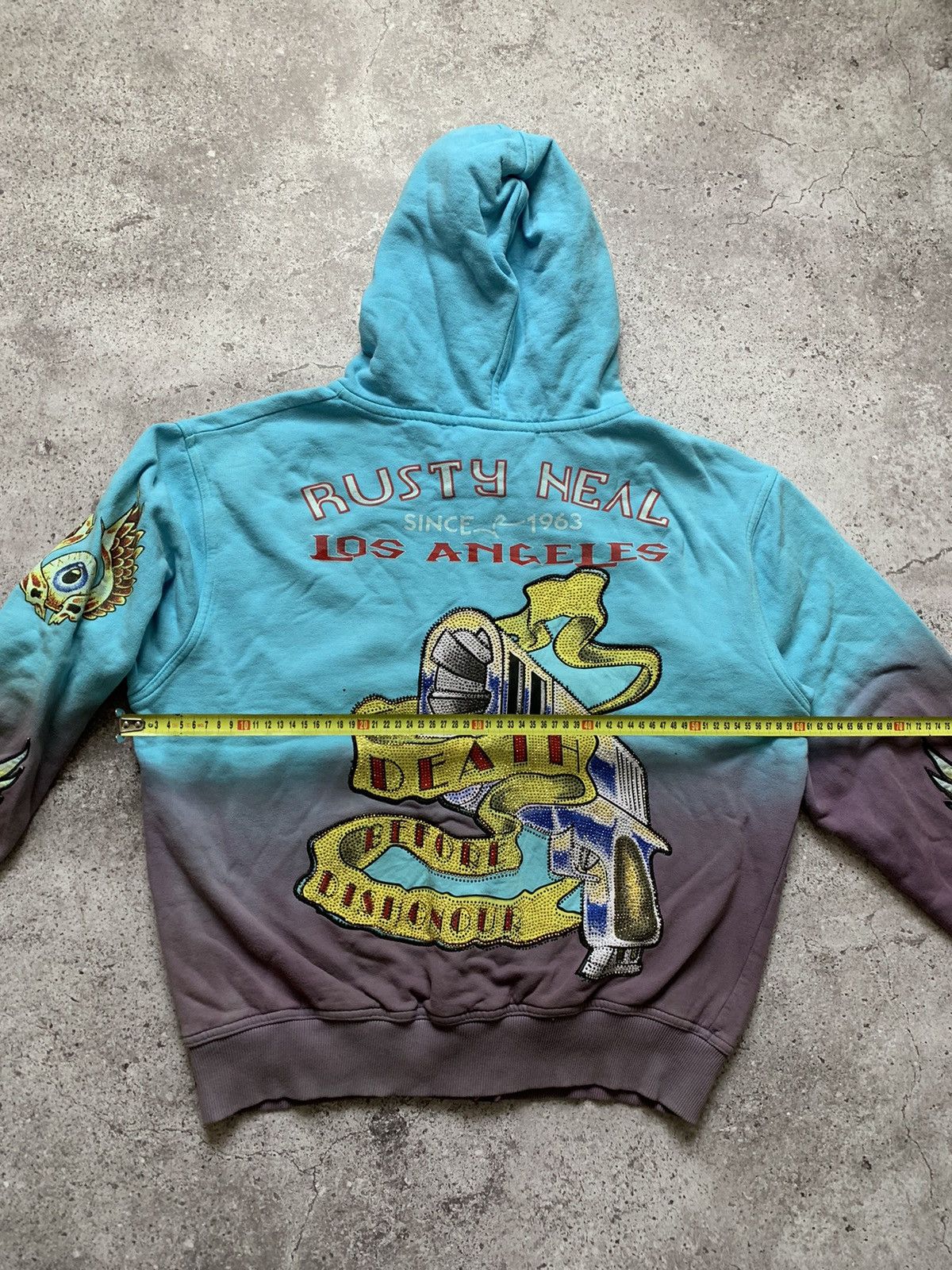 Ed Hardy × Vintage Vintage Y2K Zip Hoodie Ed Hardy Style Shiny Gun Size US M / EU 48-50 / 2 - 10 Thumbnail