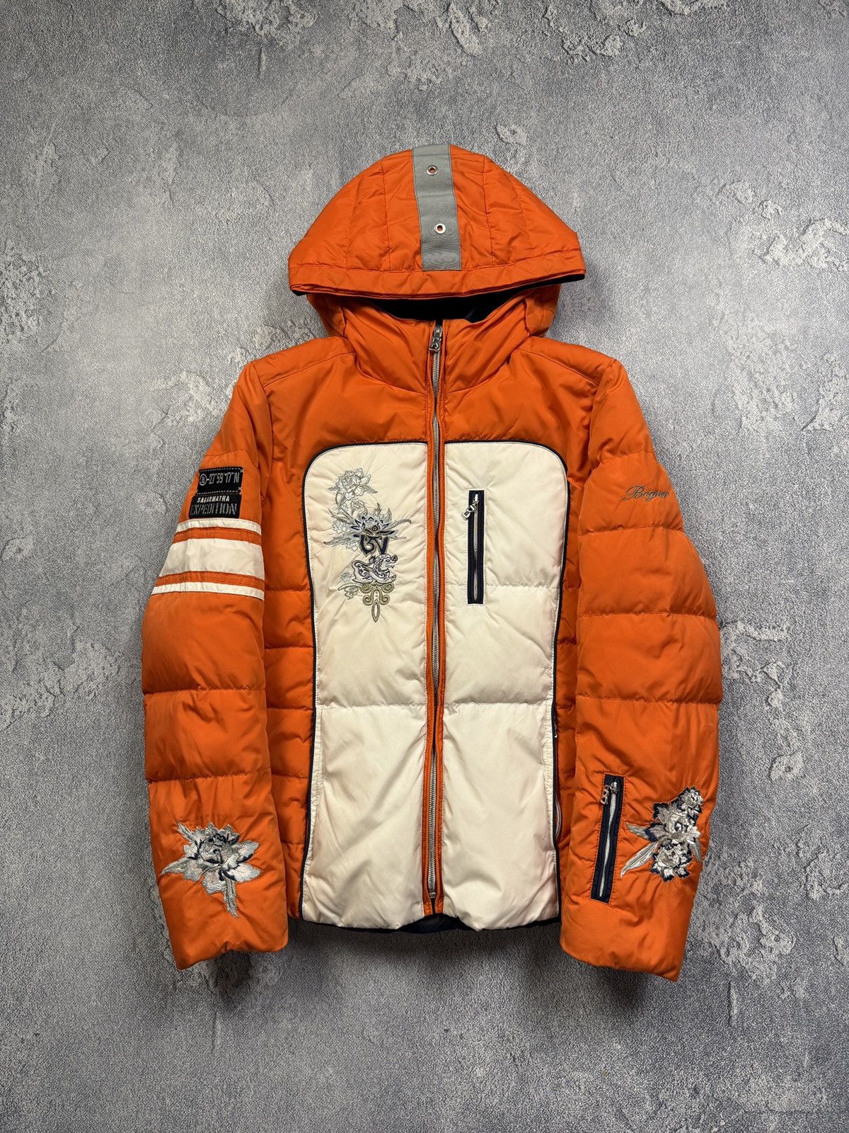 Bogner Vintage Bogner Ski Jacket Team Sports Down Flower Pattern Size XS / US 0-2 / IT 36-38 - 1 Thumbnail