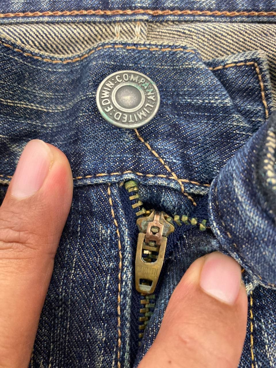 Edwin vintage edwin xv distressed reworked denim nice design Size US 35 - 15 Thumbnail