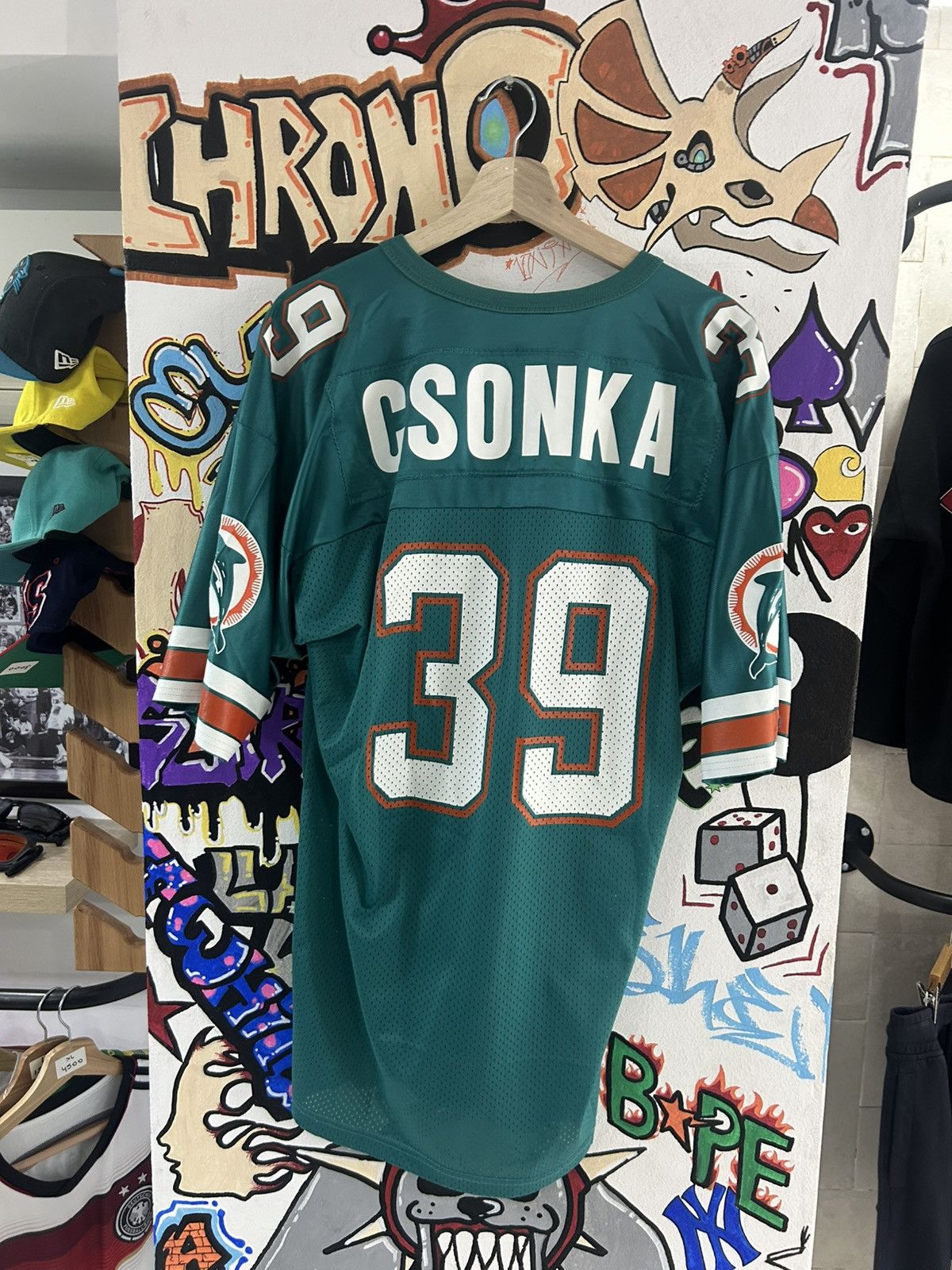 NFL × Vintage 90s #39 Larry Csonka Dolphins Jersey Size US XL / EU 56 / 4 - 1 Thumbnail