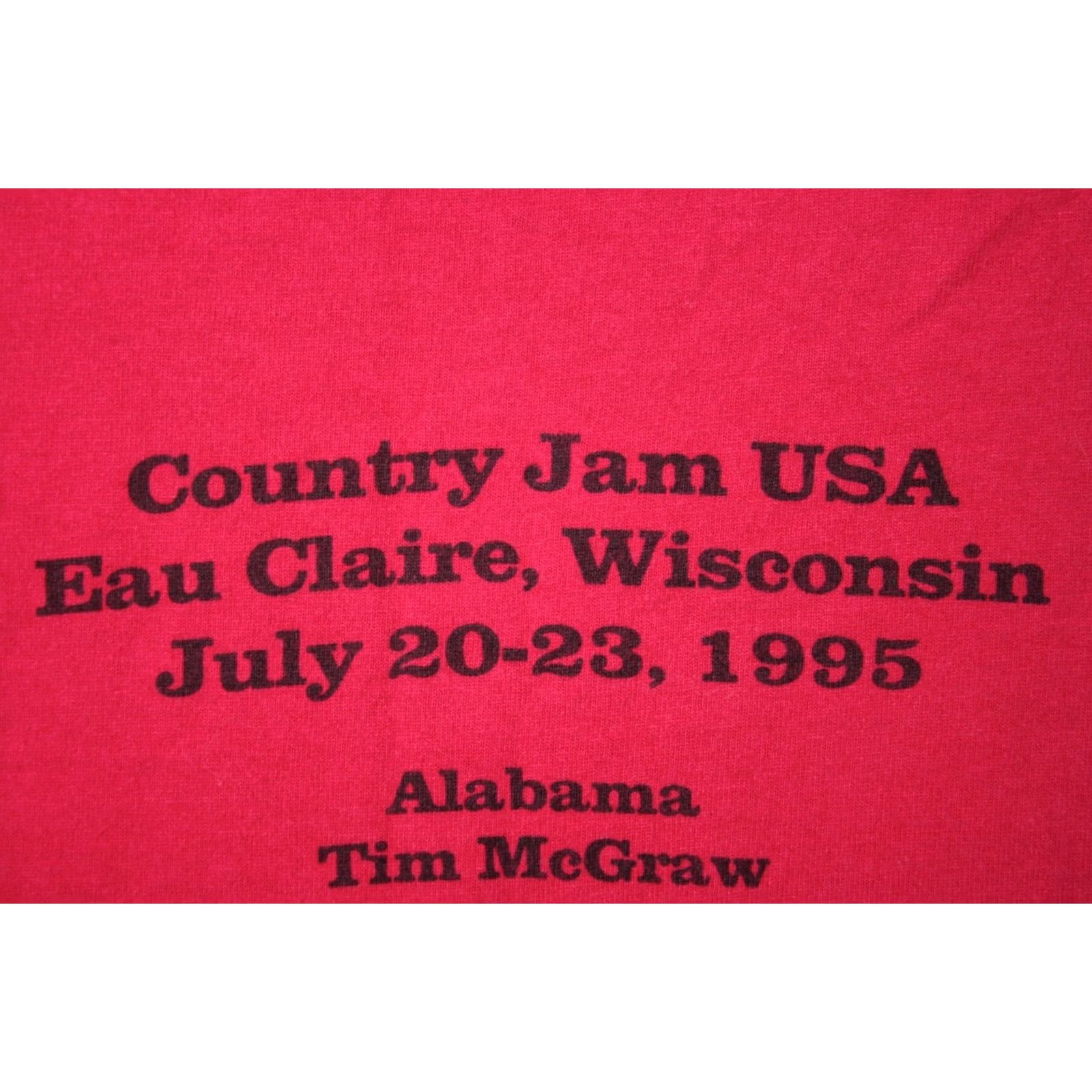 Fruit Of The Loom VINTAGE COUNTRY JAM USA Tim McGraw Faith Hill Concert Tour T-Shirt XL Men Pink 1990s 90s T-Shirt Crew Neck Short Sleeve Double-Sided Size US XL / EU 56 / 4 - 6 Thumbnail