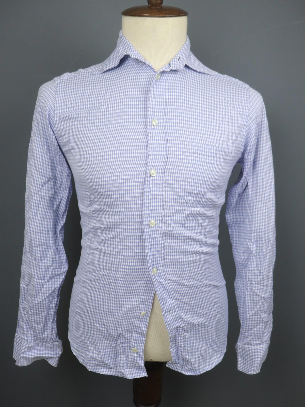 Eton Eton Multicolor Striped Cotton Slim Dress Shirt Size S/38 Size 38R - 1 Thumbnail