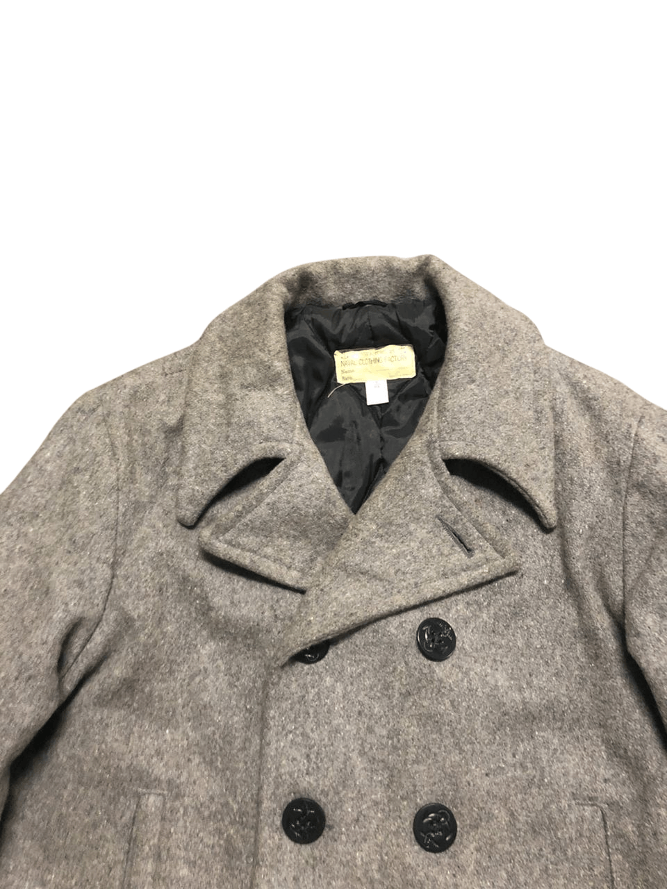 Naval Clothing Factory Vintage Naval Clothing Factory Pea Coat Wool Quilted Lined Size US M / EU 48-50 / 2 - 3 Thumbnail