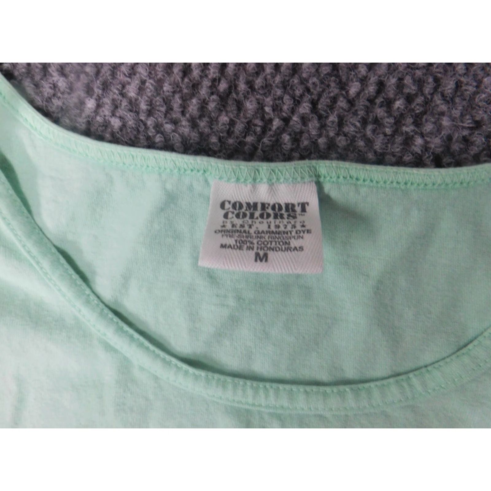 Comfort Colors Comfort Colors Mens Shirt M Green Crew Neck Sleeveless Logo T-Shirt Modern Colorful All Seasons Size US M / EU 48-50 / 2 - 5 Thumbnail
