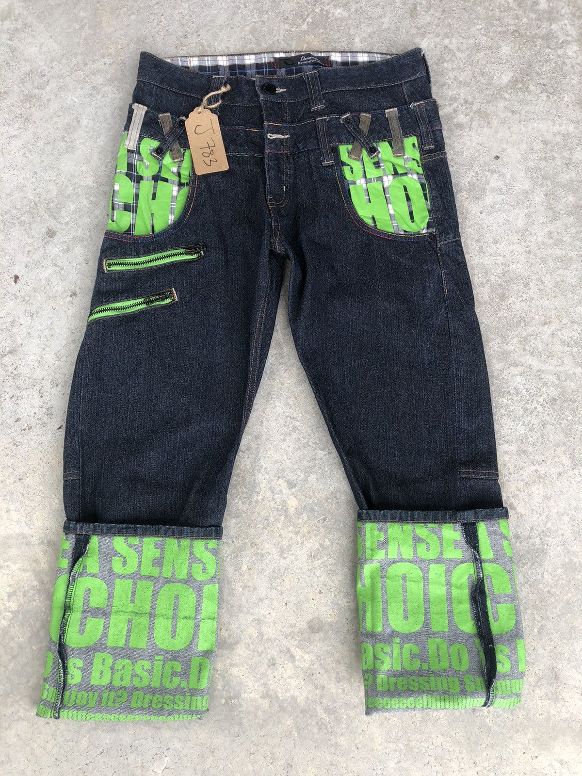 Hysteric Glamour Japanese Dominate Handcrafted Double Waist Distressed Jeans Size US 30 / EU 46 - 4 Thumbnail
