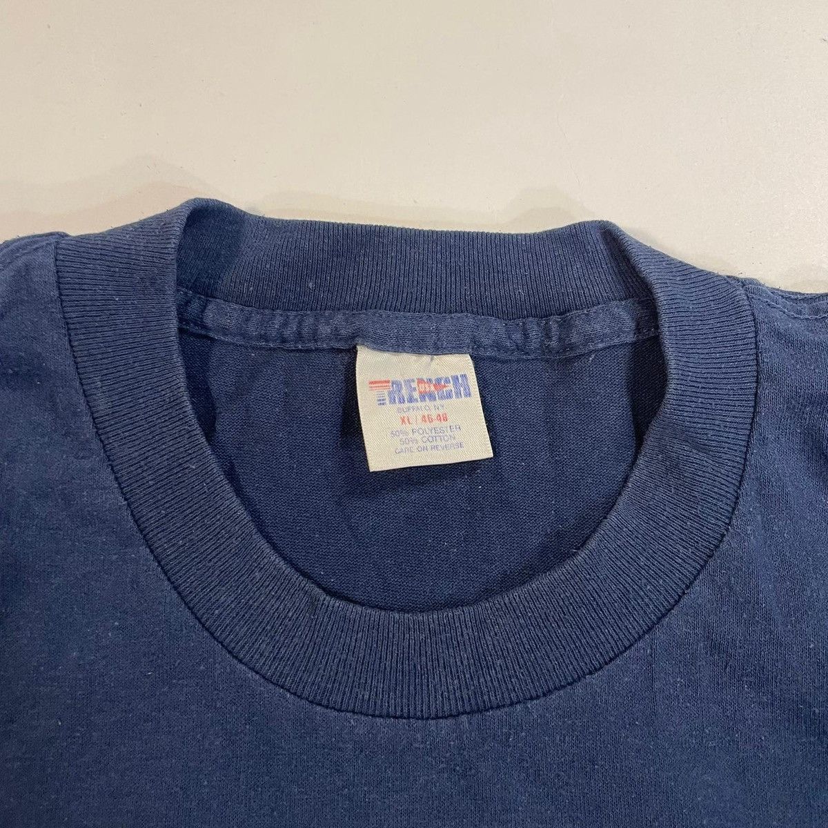 NFL Chicago Bears 90s NFL single stitch navy blue t-shirt tee Size US XL / EU 56 / 4 - 6 Thumbnail