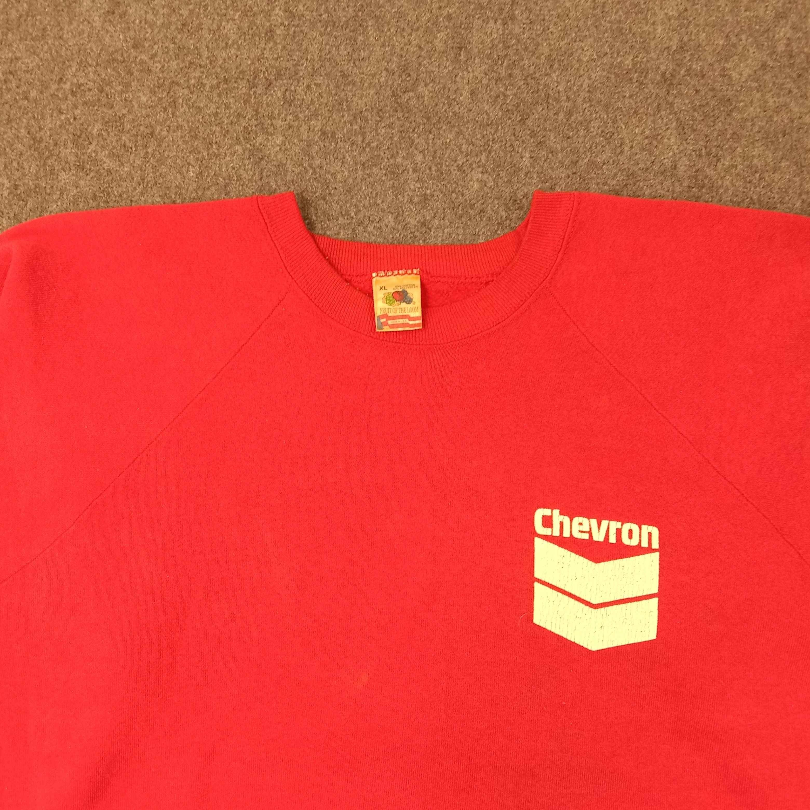 Fruit Of The Loom 90's Chevron American Company Brand Sweatshirt C257N6 Size US XL / EU 56 / 4 - 2 Thumbnail