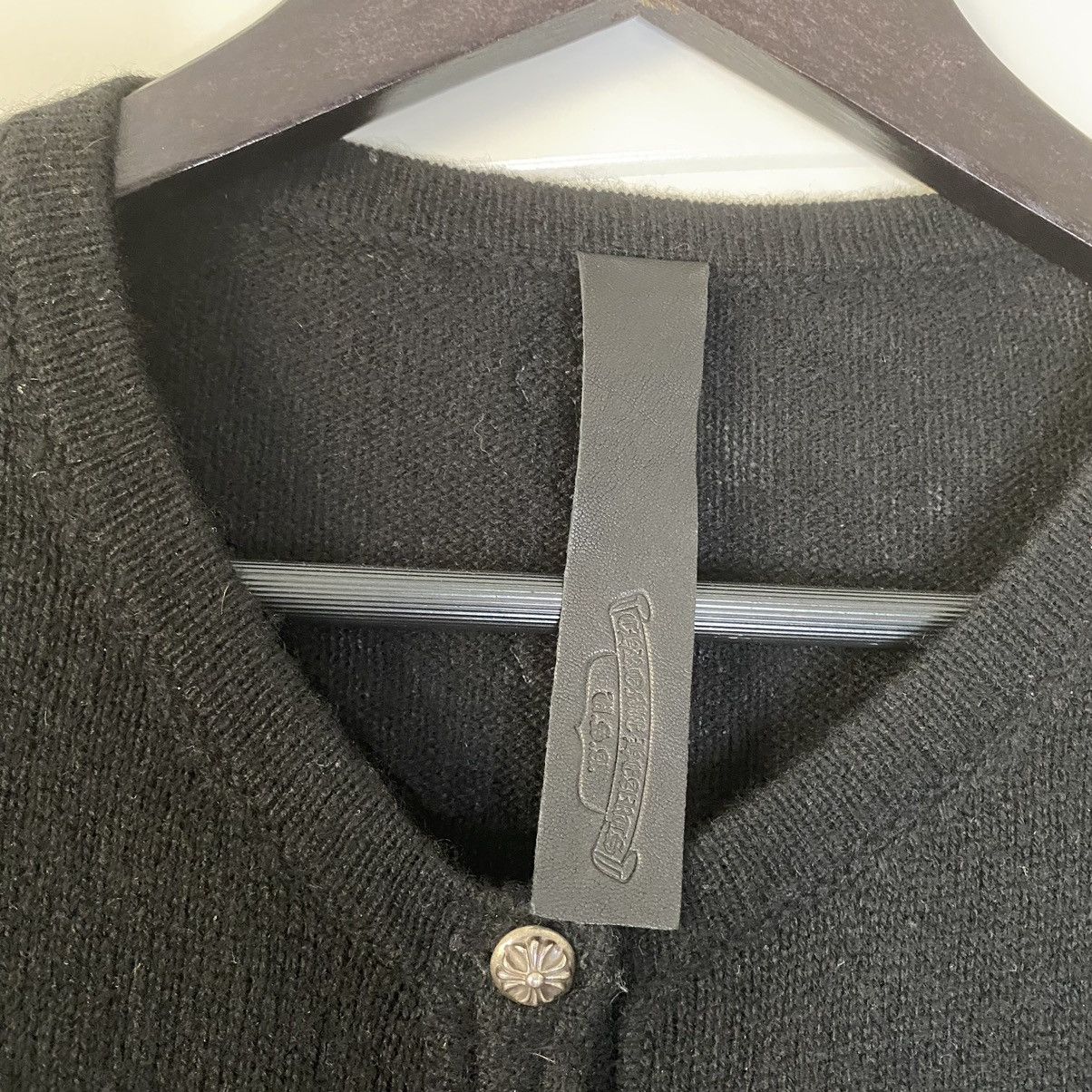 Chrome Hearts Chrome Hearts Black Cashmere Back Cross Patch Line Cardigan Size US S / EU 44-46 / 1 - 7 Thumbnail