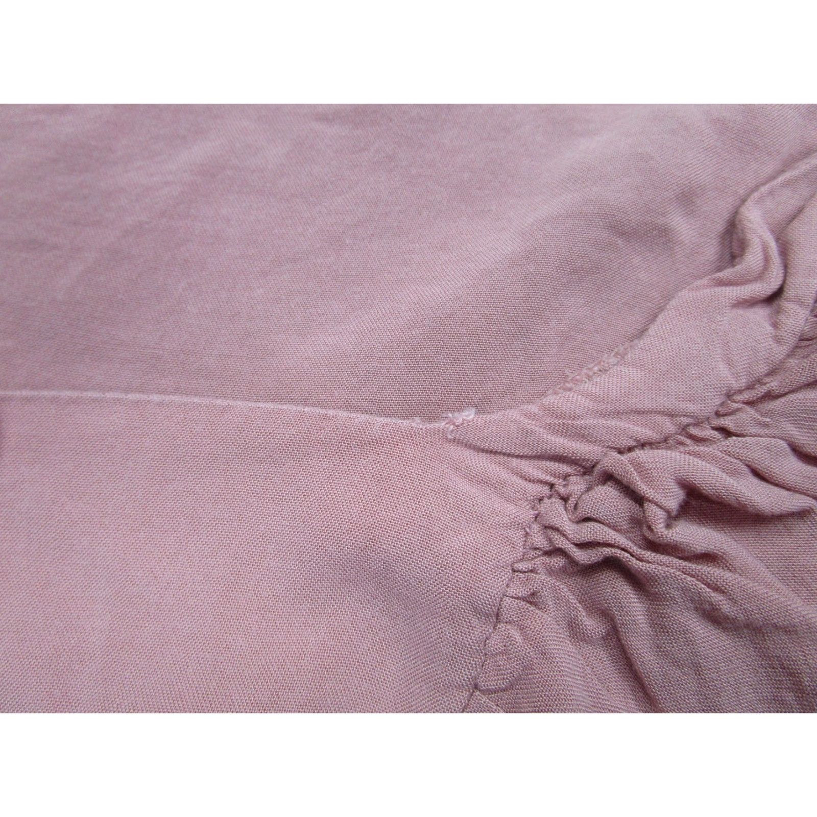 C&A C&A 1841 Shirt Womens Pink XS Ruffle Button Front Long Sleeve Boho Blouse Size XS / US 0-2 / IT 36-38 - 5 Thumbnail