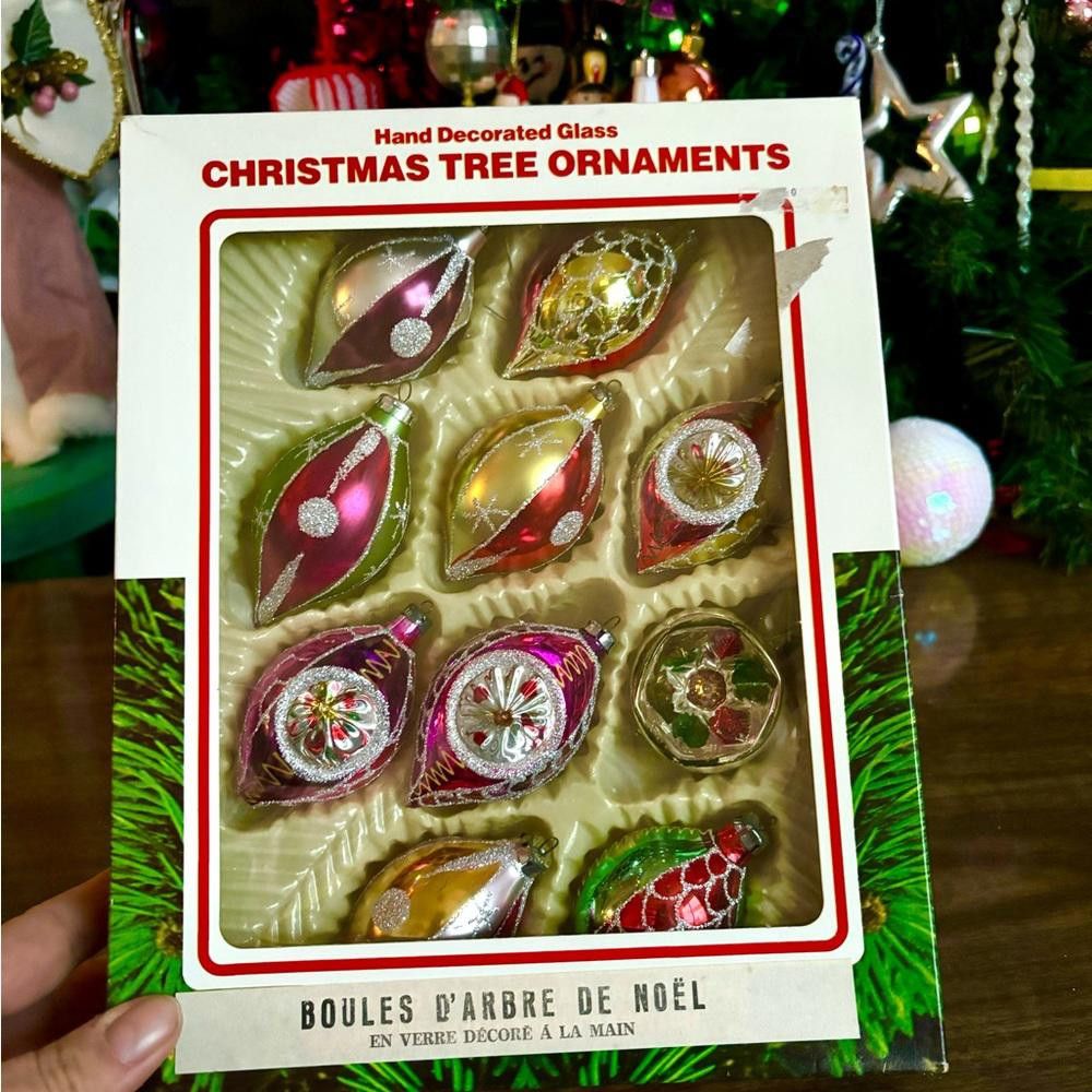 Designer Vintage Mercury Glass Commodore Christmas Ornaments, 10 Size ONE SIZE - 1 Thumbnail