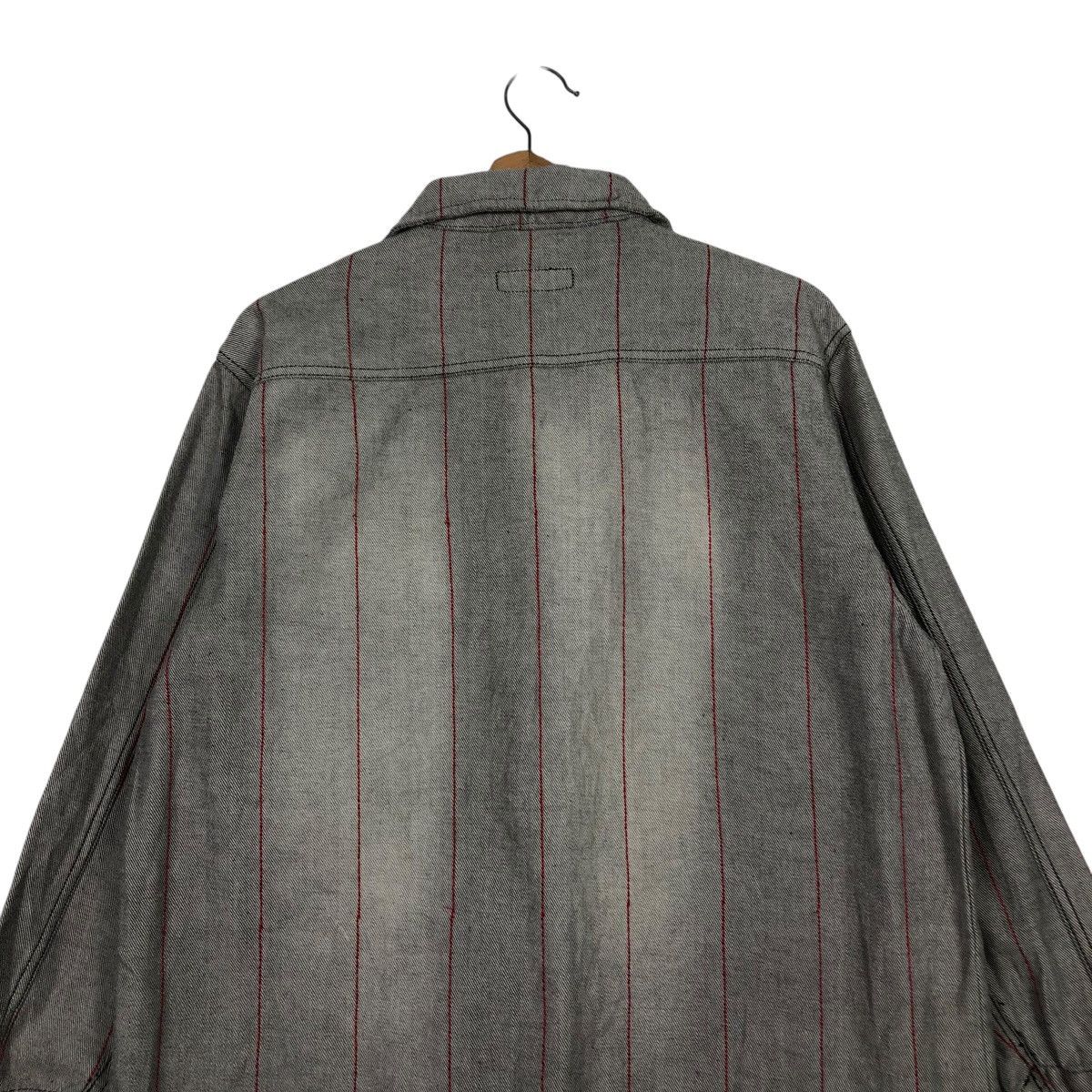 Japanese Brand VINTAGE HICKORY CHORE STRIPED JACKET ELECTRONIC ISSEYMIYAKE Size US L / EU 52-54 / 3 - 11 Thumbnail
