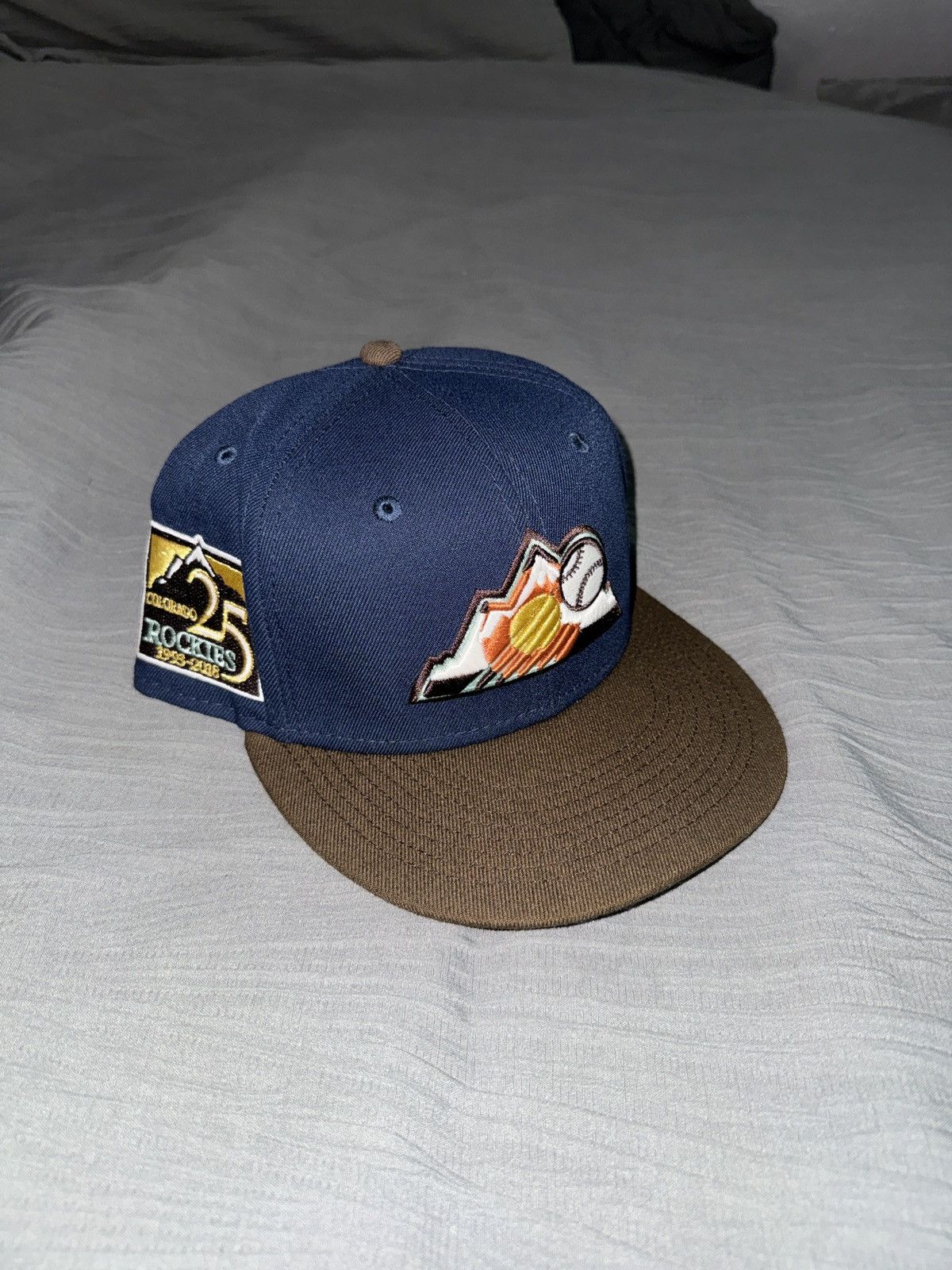 New Era Colorado Rockies Fitted hat 7 3/8 peanut butter underbrim Size ONE SIZE - 1 Thumbnail