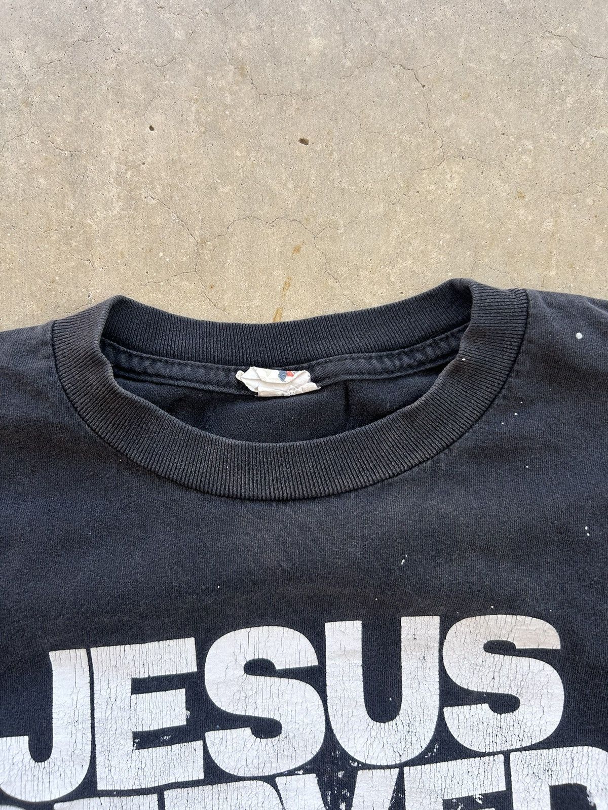 Other Y2K Jesus Served Daily Paint Thrashed T Shirt Size US S / EU 44-46 / 1 - 4 Thumbnail