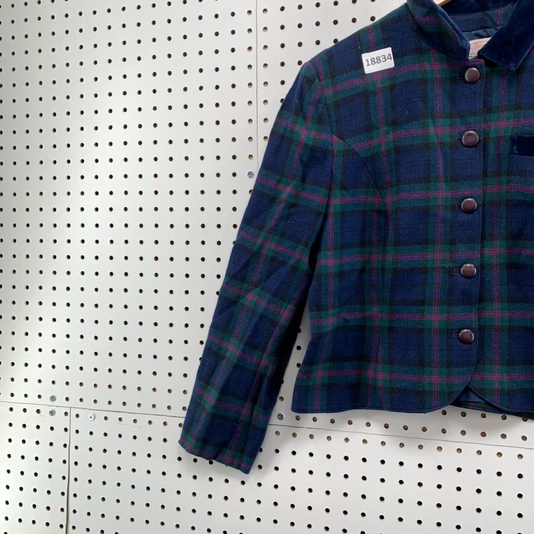 Pendleton VINTAGE Pendleton Plaid Wool Blazer Blue Ladies Petite Size 12 Size XL / US 12-14 / IT 48-50 - 3 Thumbnail