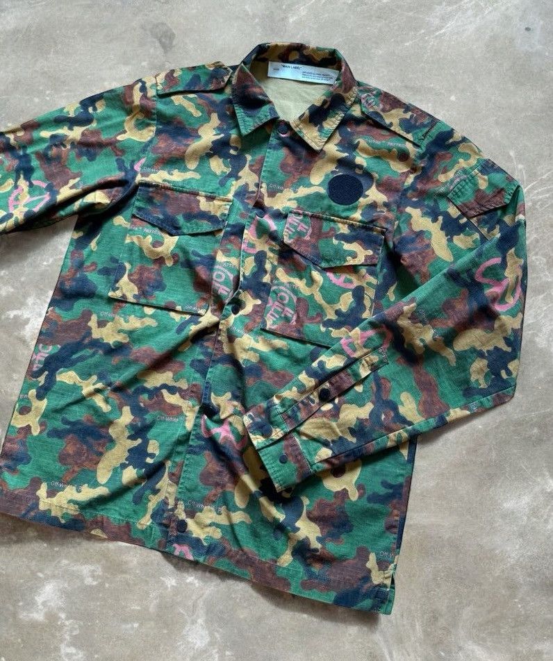 Off-White Off-White Camouflage Overshirt Virgil Abloh Size US M / EU 48-50 / 2 - 6 Thumbnail