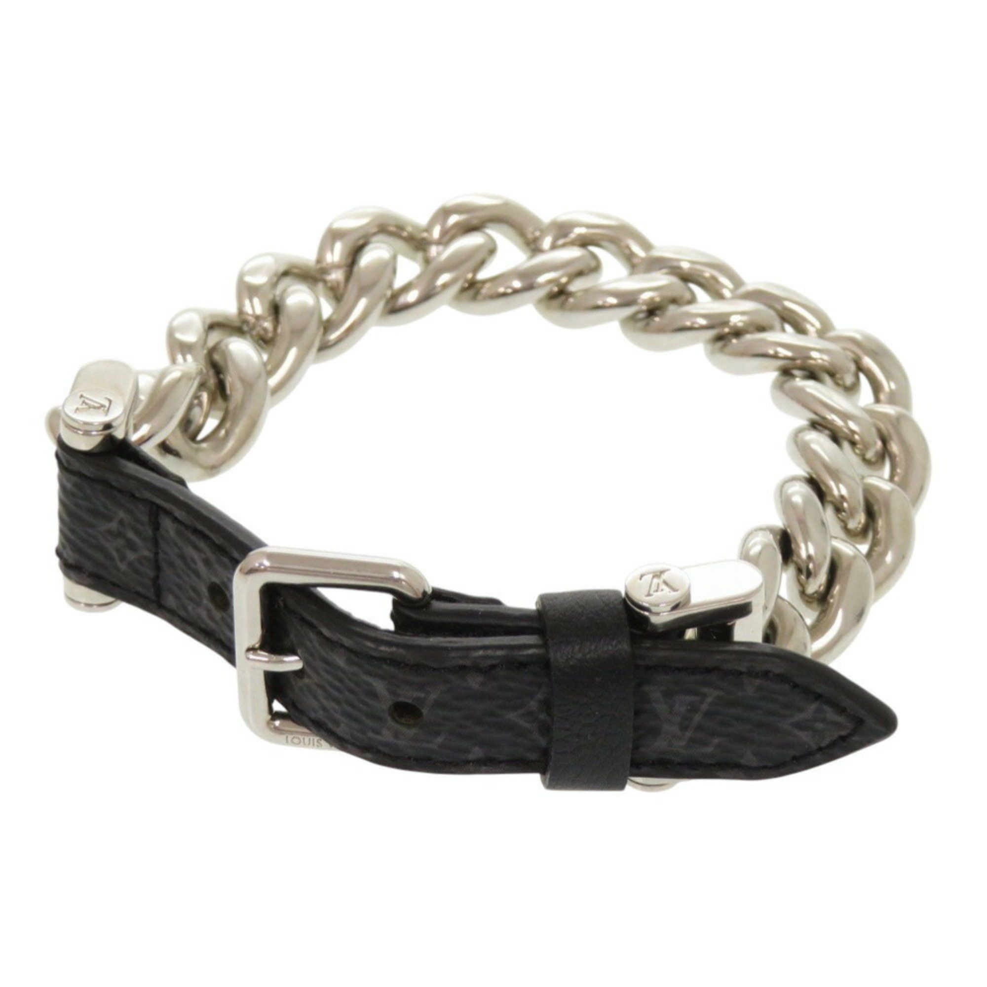 Like new Louis Vuitton Monogram Eclipse Chain Bracelet M64225 LV