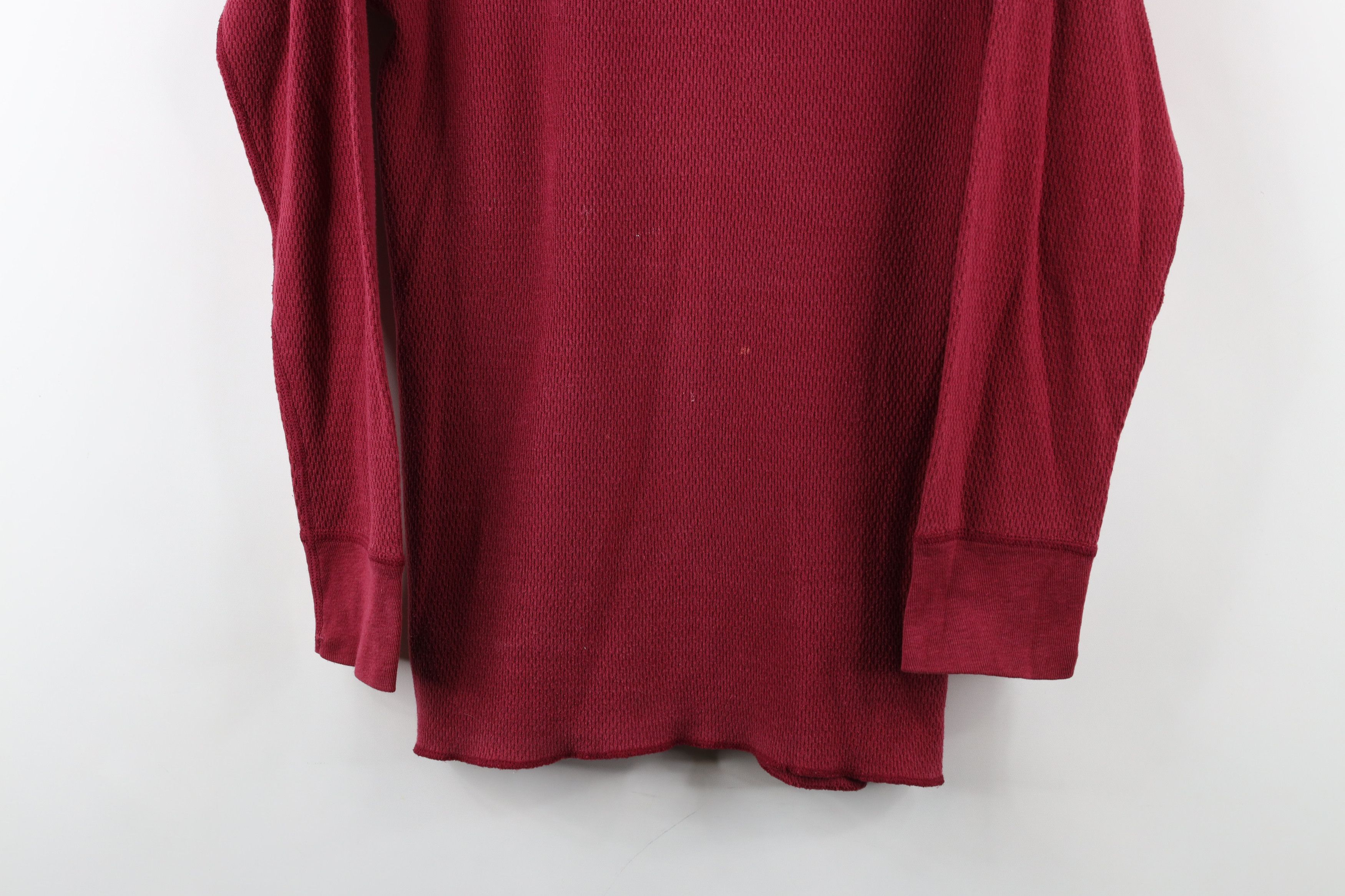 Hanes × Vintage Vintage 70s Hanes Blank Thermal Waffle Knit T-Shirt USA Size US M / EU 48-50 / 2 - 3 Thumbnail