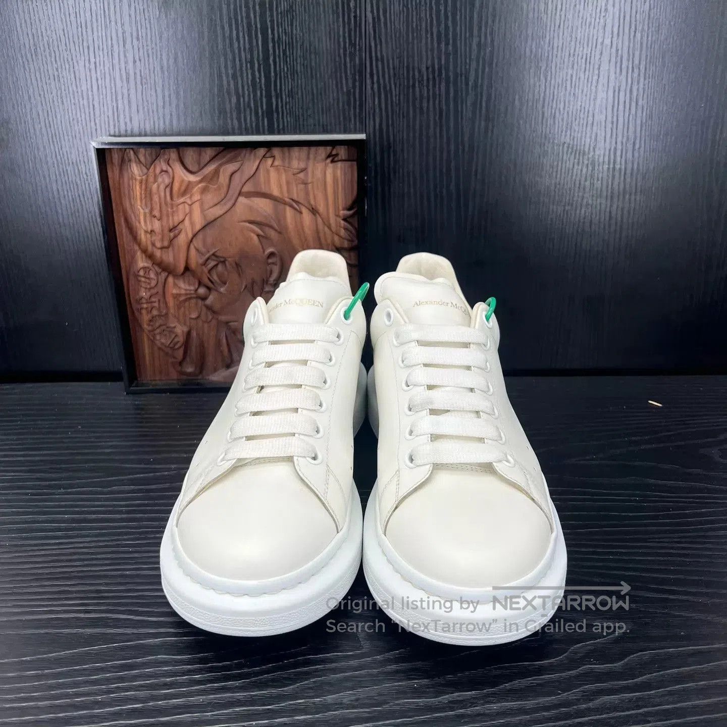 Alexander McQueen White Low-Top Sneakers Size 11. Size US 11 / EU 44 - 4 Thumbnail
