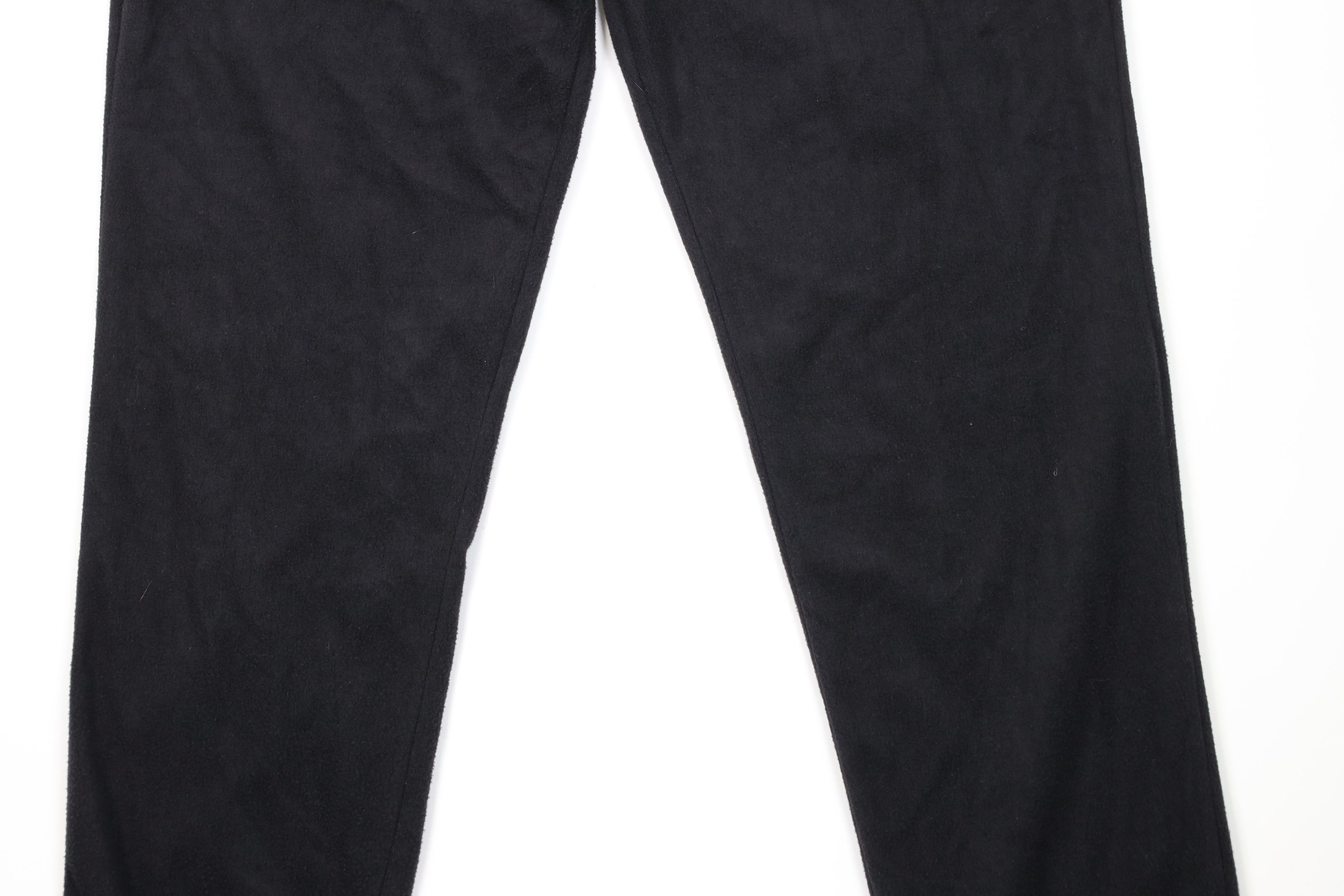 Marlboro Vintage 90s Marlboro Compass Fleece Joggers Pants Black Size US 40 / EU 56 - 3 Thumbnail