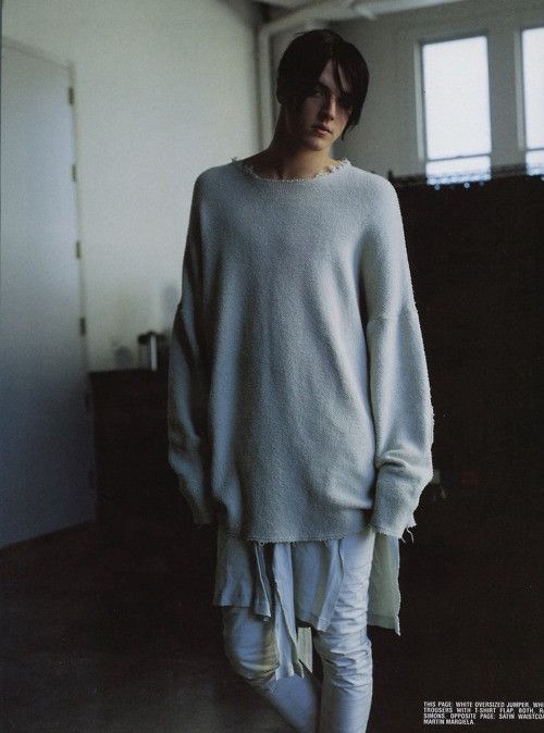 Raf Simons Raf Simons SS04 Runway THRASHED Elbow Patch Knit Sweater Size US XL / EU 56 / 4 - 4 Thumbnail