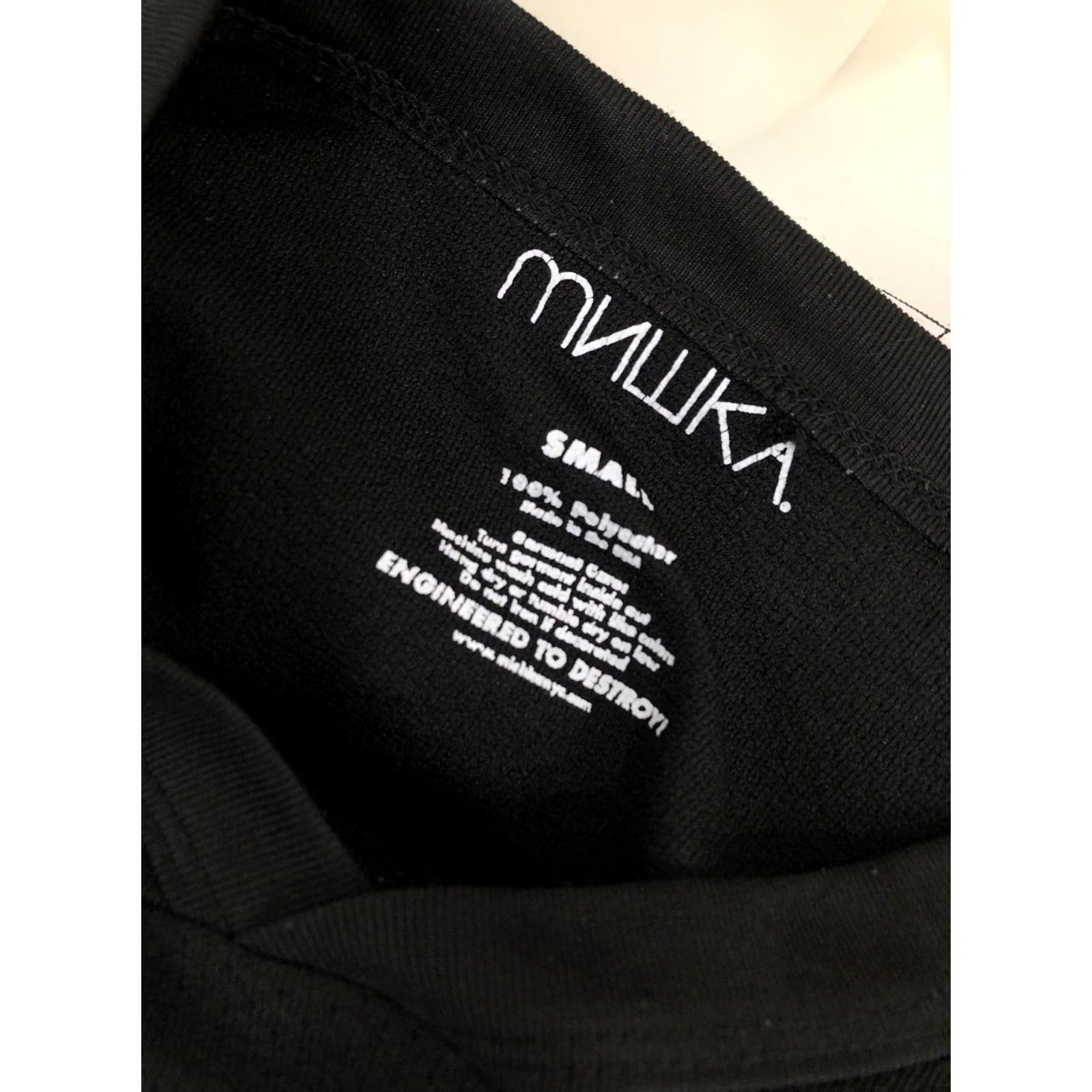 Vintage Mishka Jersey Shirt Mens Black Skull Death Global Sacrifice MNWKA 2078 SM. S Size US S / EU 44-46 / 1 - 8 Thumbnail