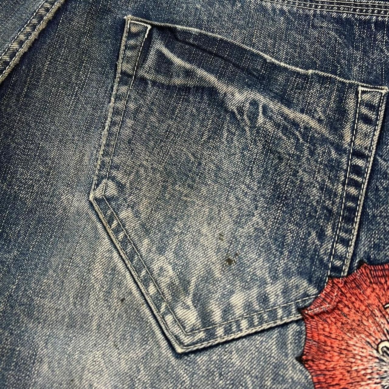Japanese Brand Vintage Big Train Embroidered Koi Japanese Jeans - Waist 36 Size US 36 / EU 52 - 8 Thumbnail