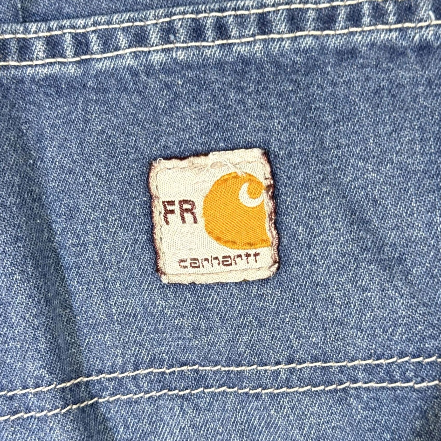Carhartt VINTAGE Carhartt FR Jeans Mens 36x32 Arc Flash Workwear Denim Utility Pants 36x32 Mens Blue Denim Flame Resistant Size US 36 / EU 52 - 4 Thumbnail