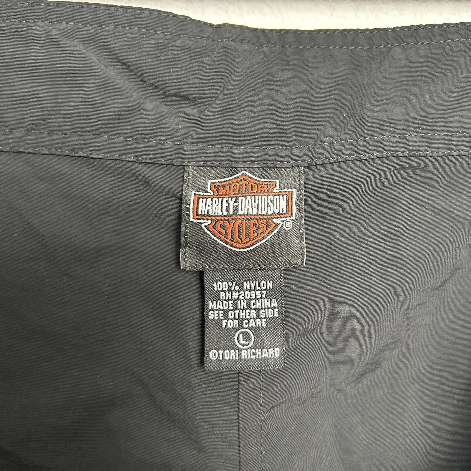 Harley Davidson Harley Davidson Board Shorts Womens Large Black 100% Nylon Size 30" / US 8 / IT 44 - 3 Thumbnail