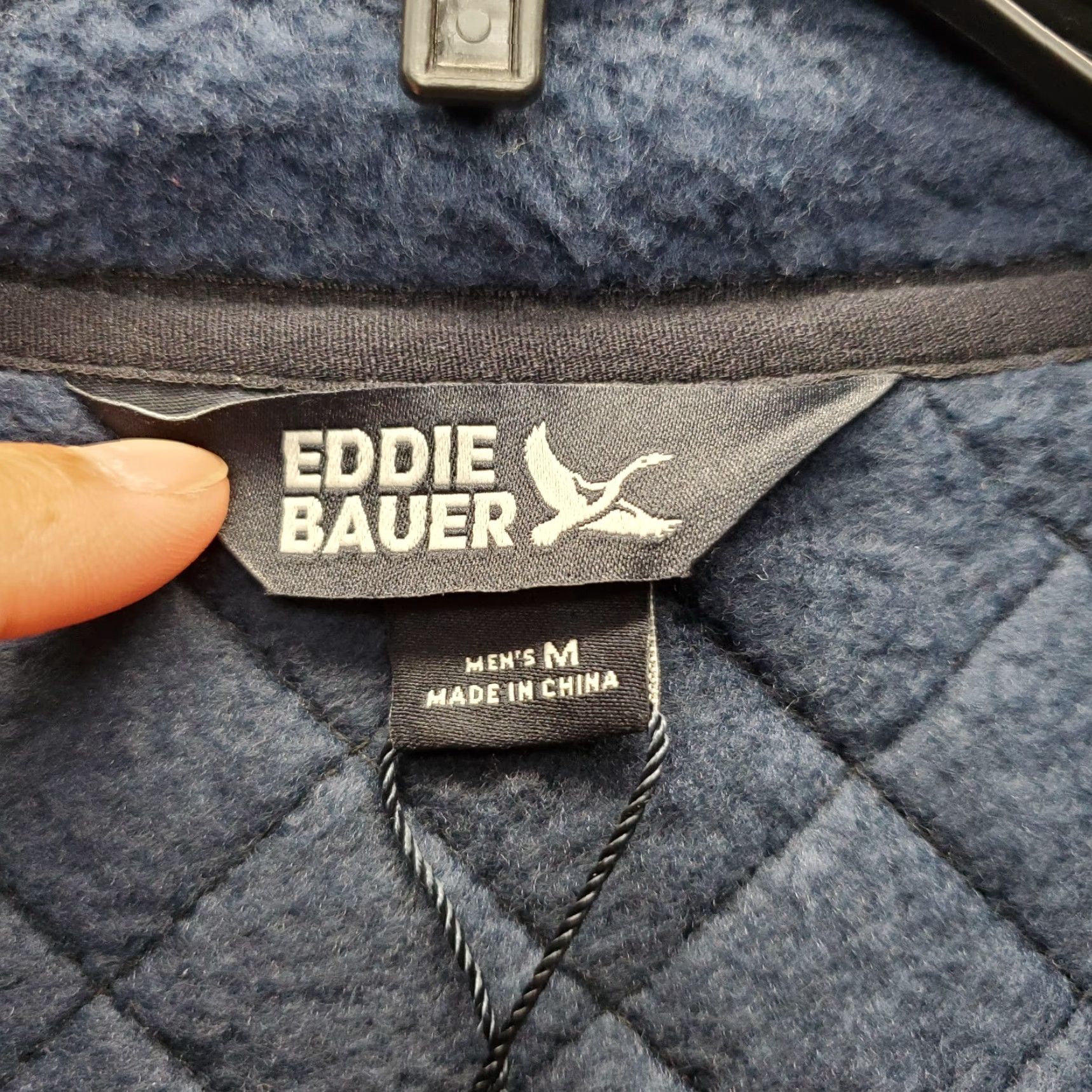 Eddie Bauer Eddie Bauer Mens Jacket Full Zip Quilted Mixed Media Fleece Size US M / EU 48-50 / 2 - 5 Thumbnail