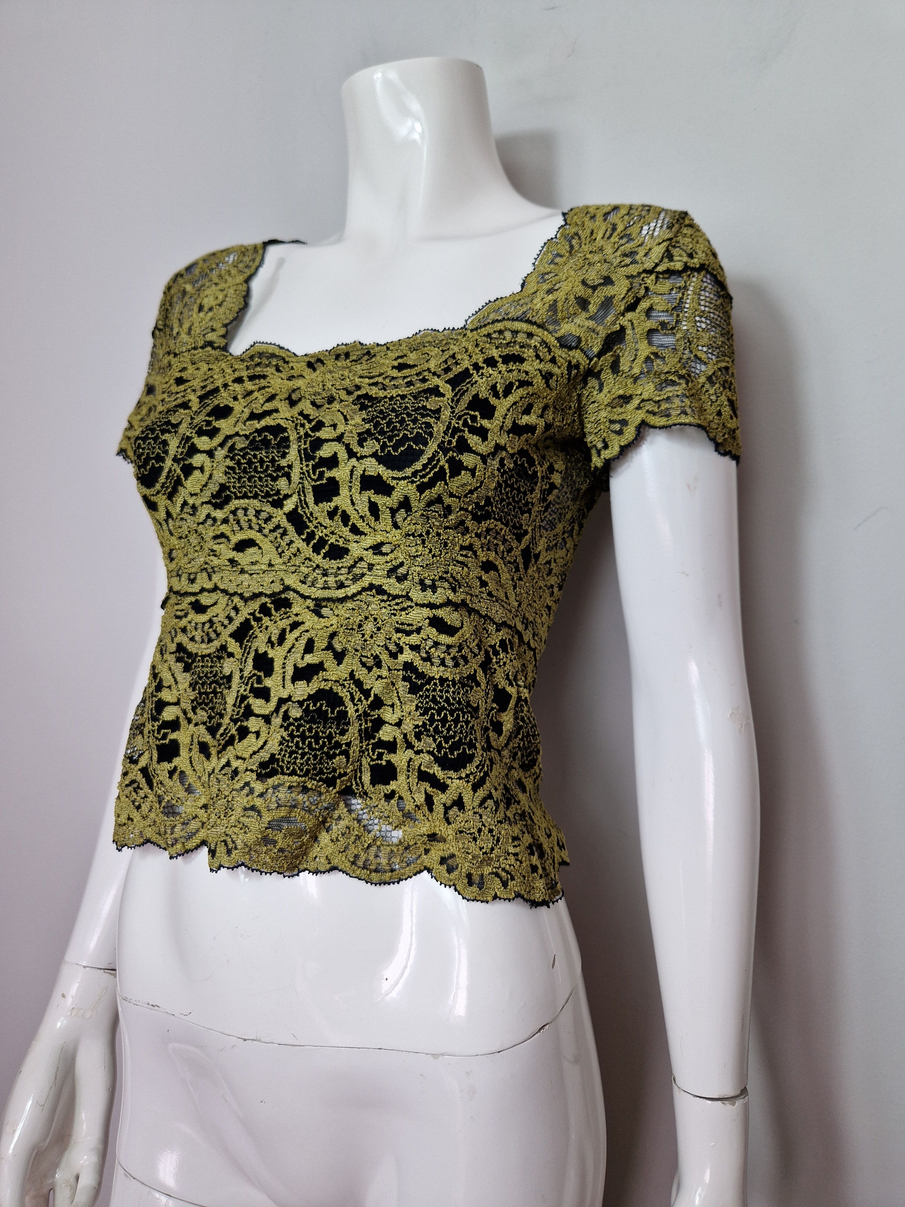Vintage vintage mesh lace top vintage y2k affliction Size S / US 4 / IT 40 - 1 Thumbnail
